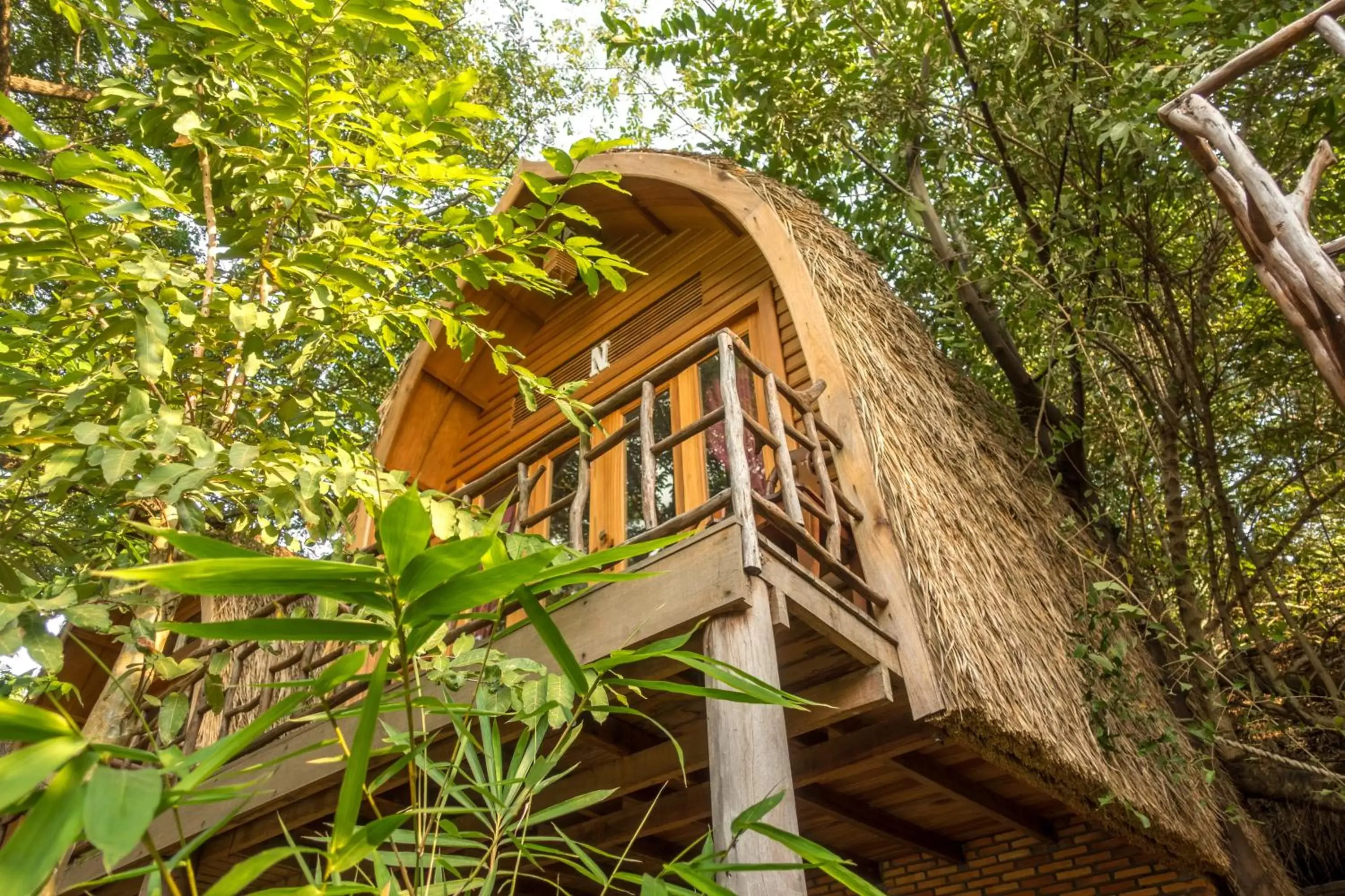 Garden view, Property Building in Bamboo Bungalow