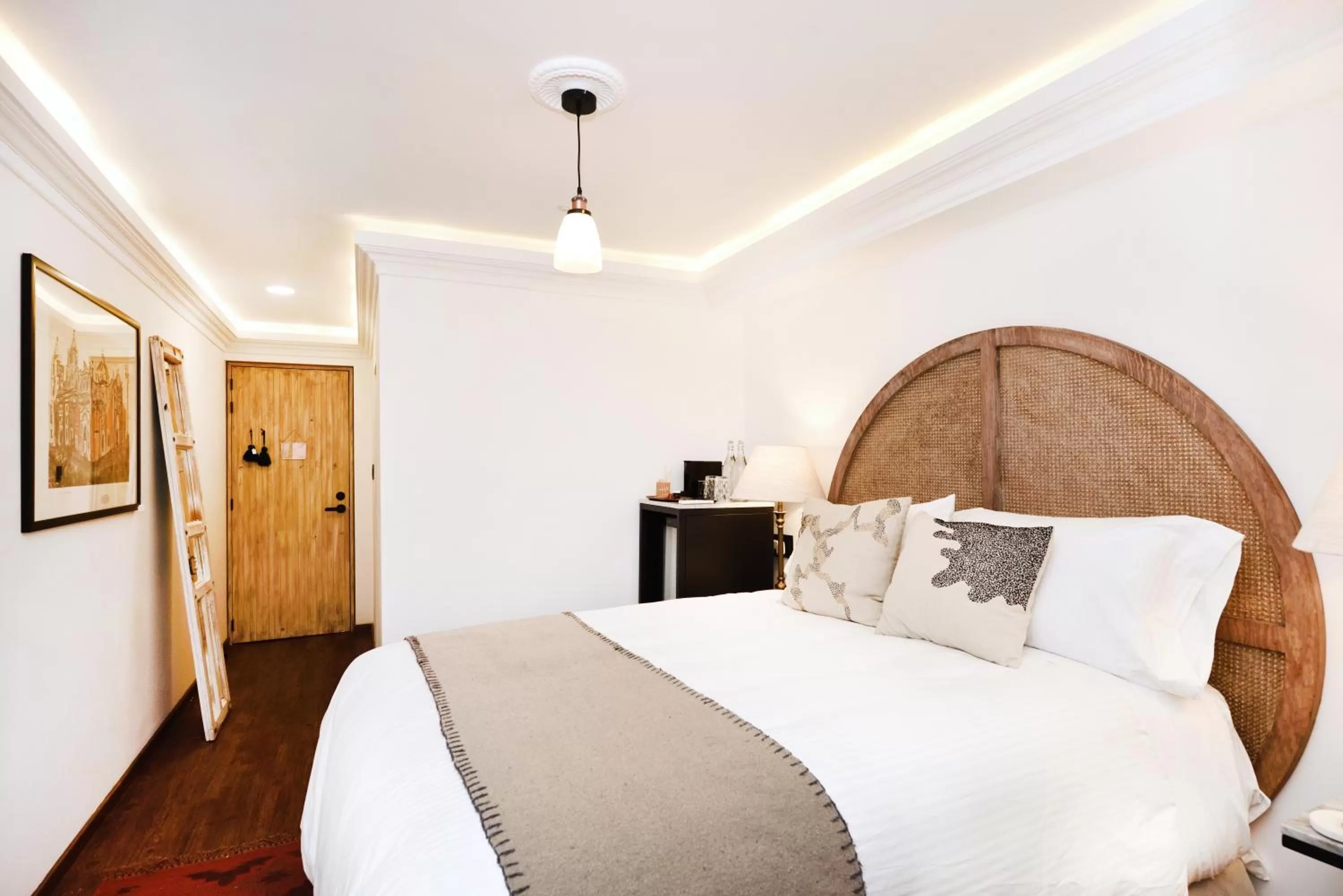 Bed in Orchid House Mexico City