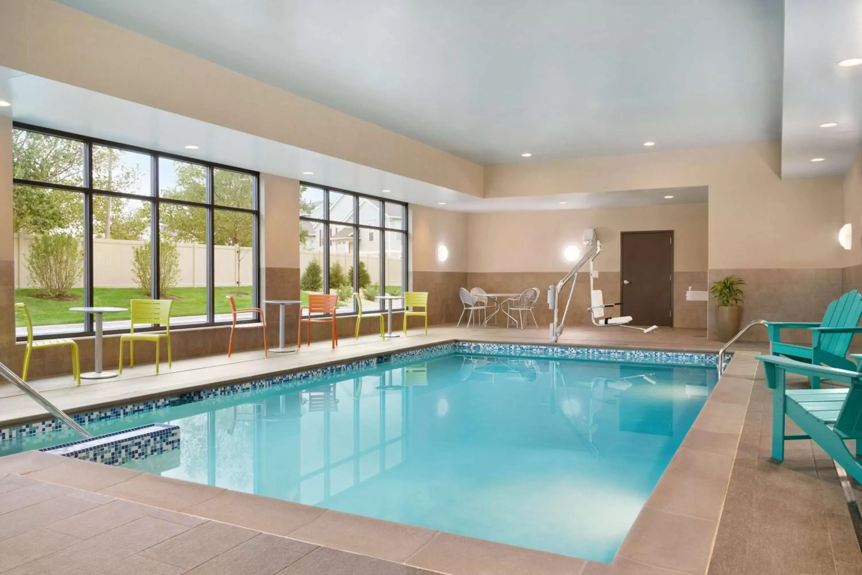 Pool view, Swimming Pool in Home2 Suites By Hilton Joliet Plainfield