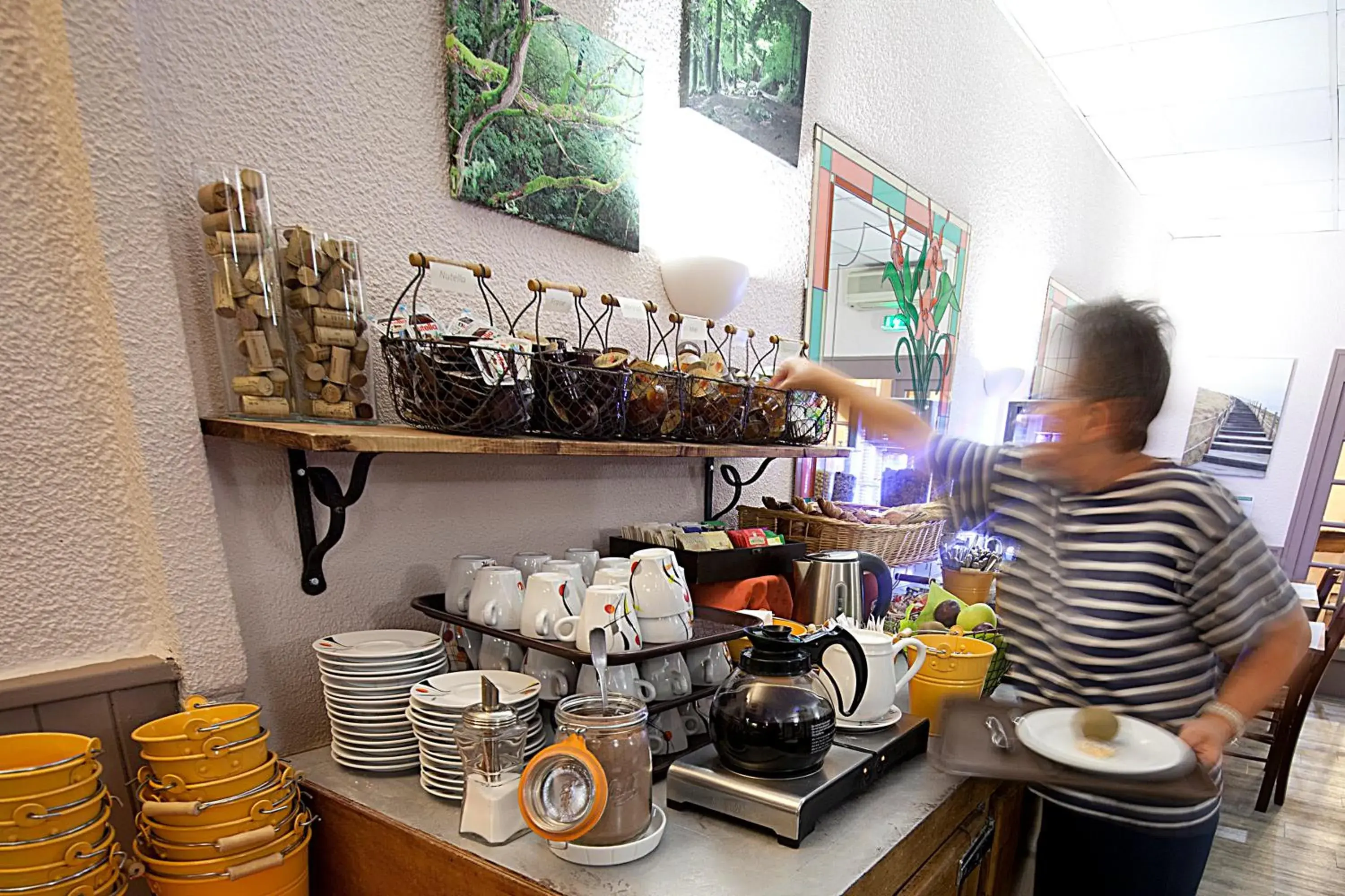 Buffet breakfast, Kitchen/Kitchenette in Le Chatel