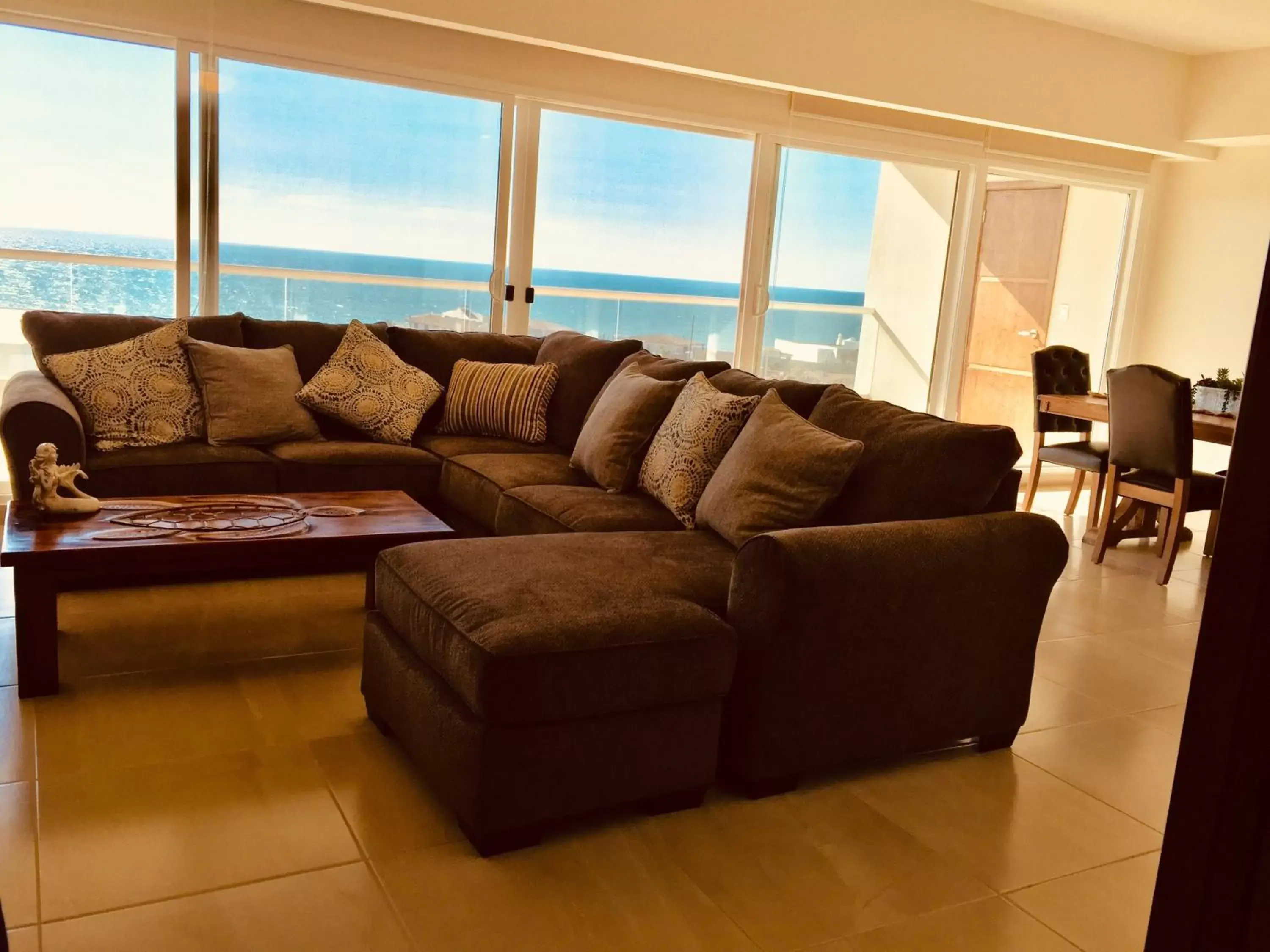 Seating Area in Fabulous Ocean View Condo with Walking Distance to the Beach!