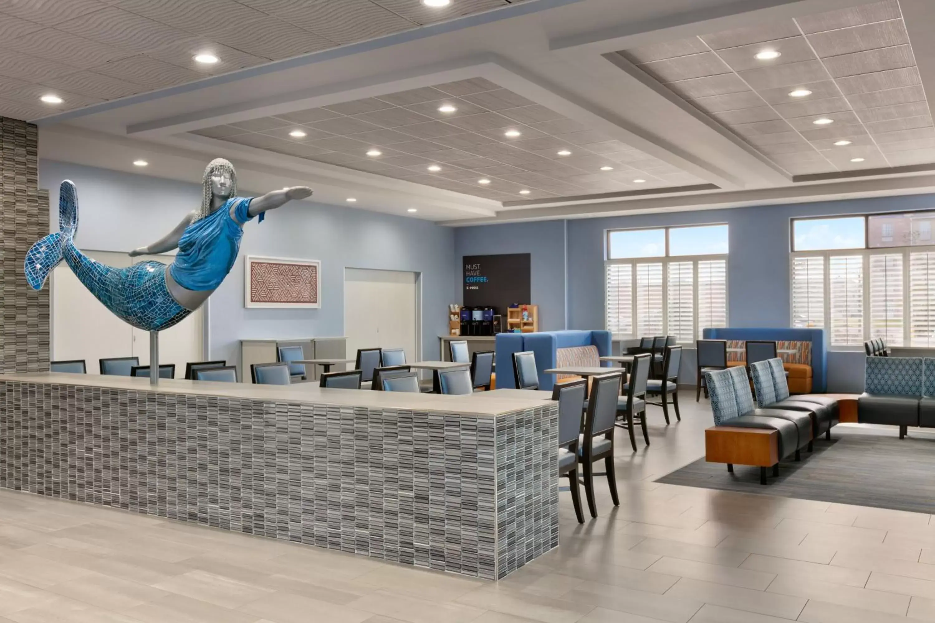 Lobby or reception in Holiday Inn Express Hotel & Suites Norfolk Airport, an IHG Hotel