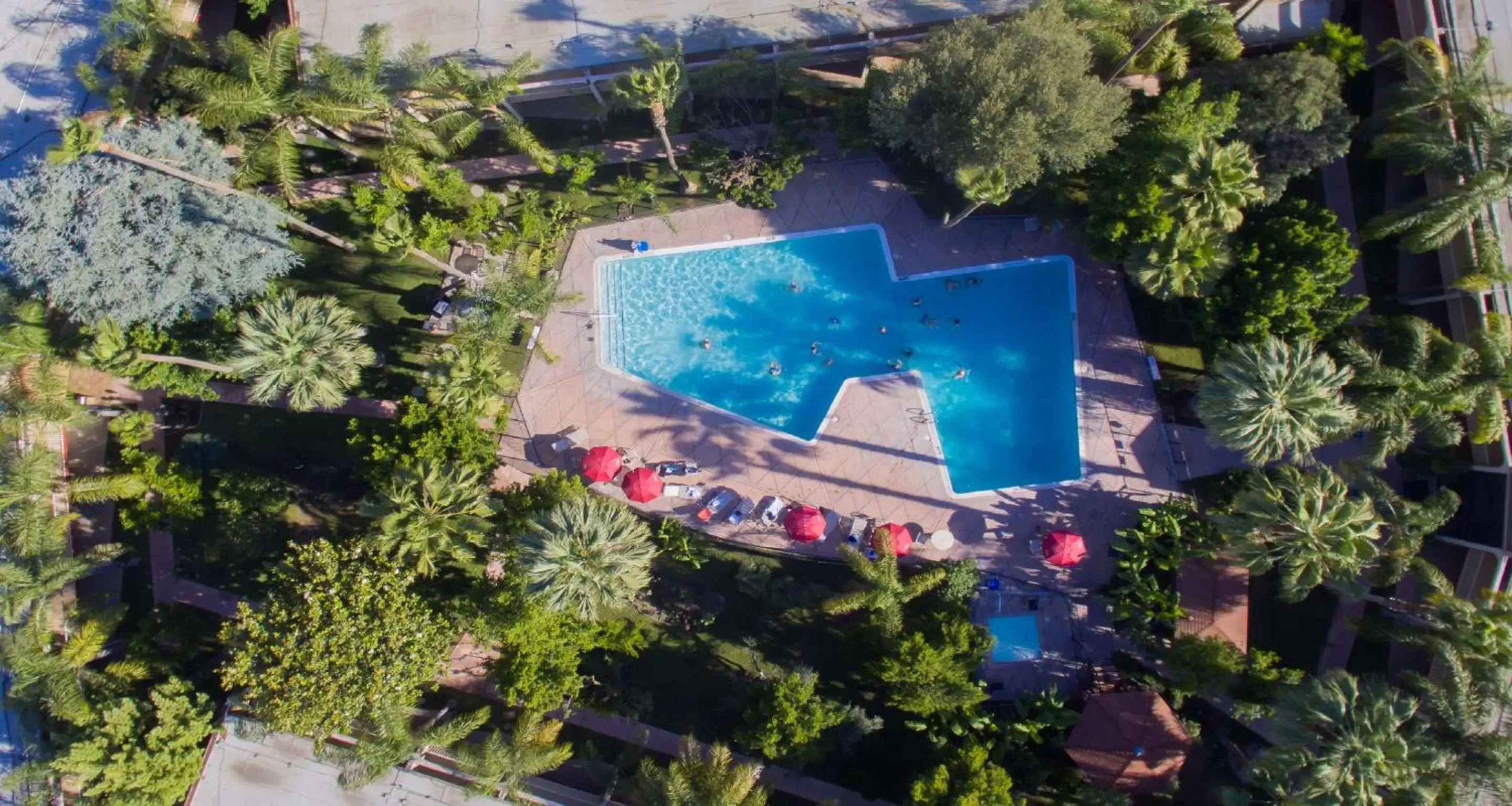 Bird's eye view, Pool View in Duniya Hotel