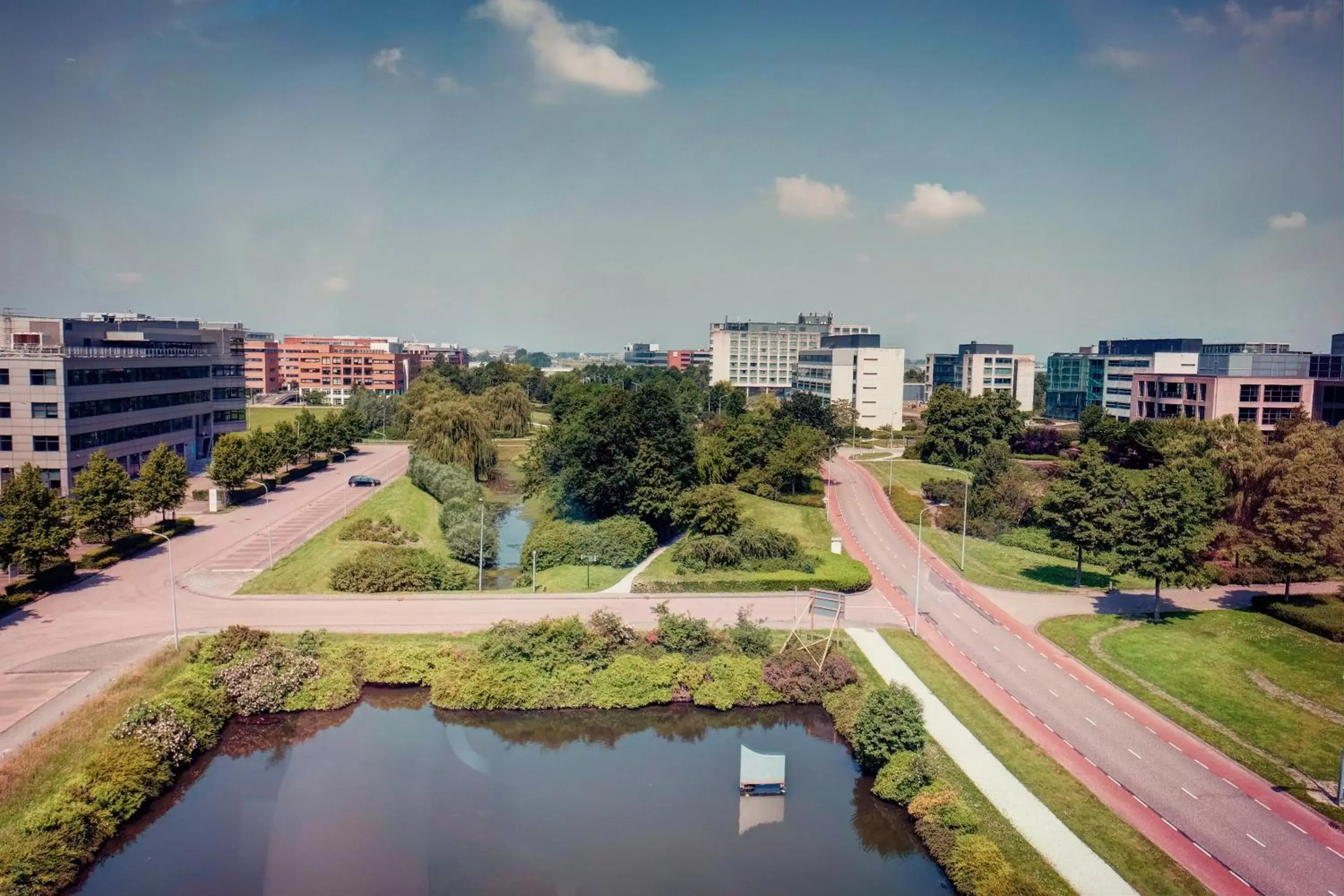 City view in Amedia Amsterdam Airport Schiphol, Trademark Collection by Wyndham City view in Amedia Amsterdam Airport Schiphol, Trademark Collection by Wyndham
