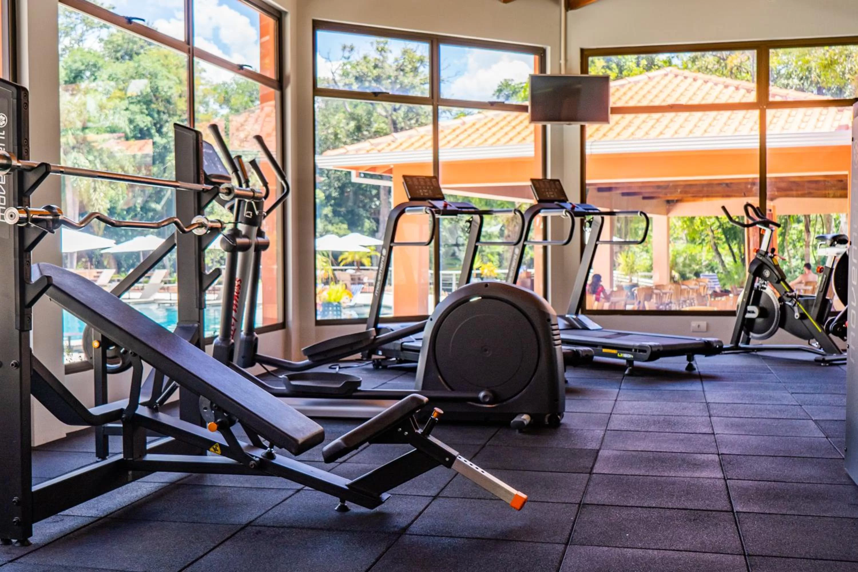 Fitness centre/facilities in Sanma Hotel