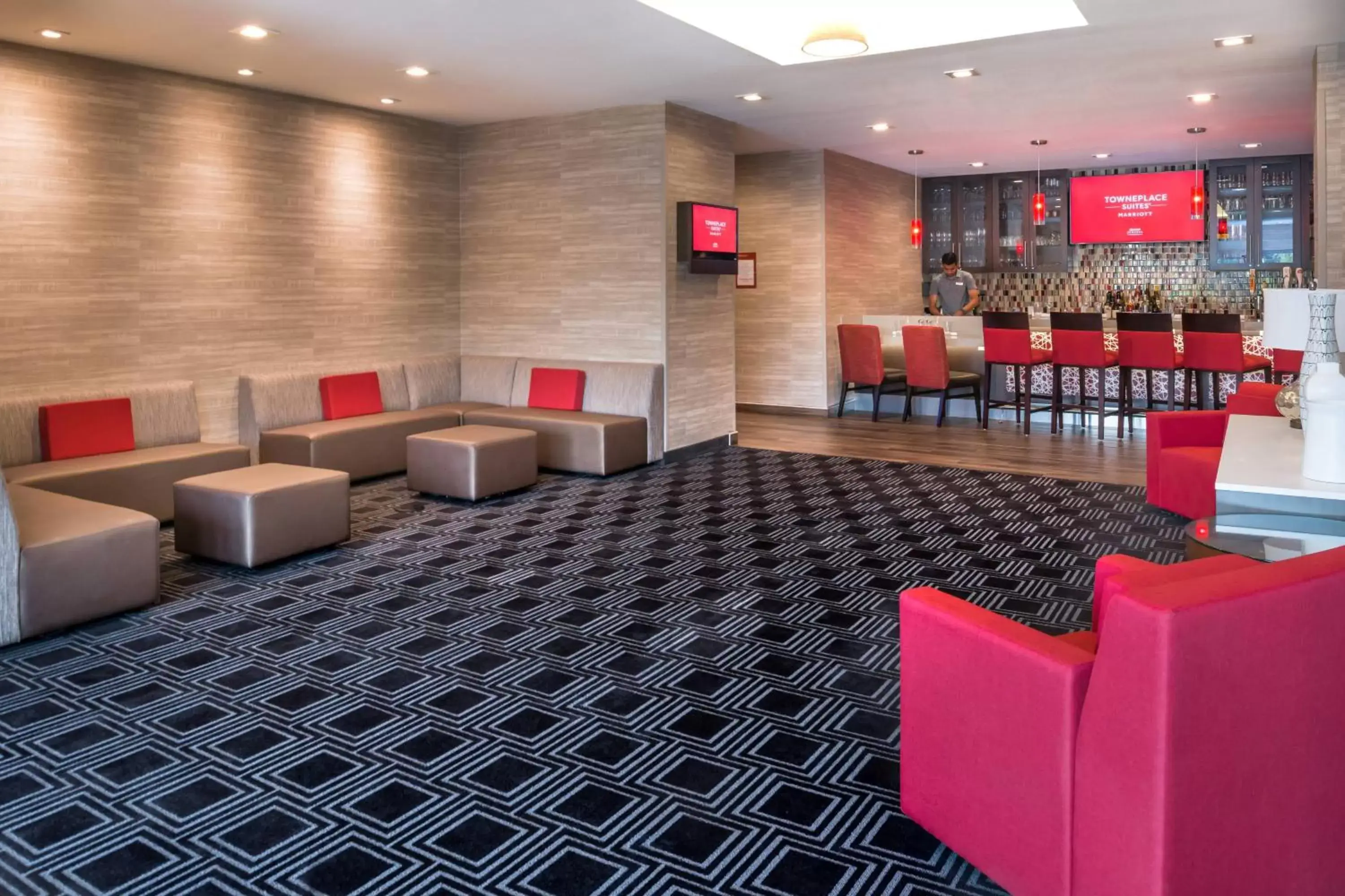 Lounge or bar in TownePlace Suites by Marriott San Bernardino Loma Linda