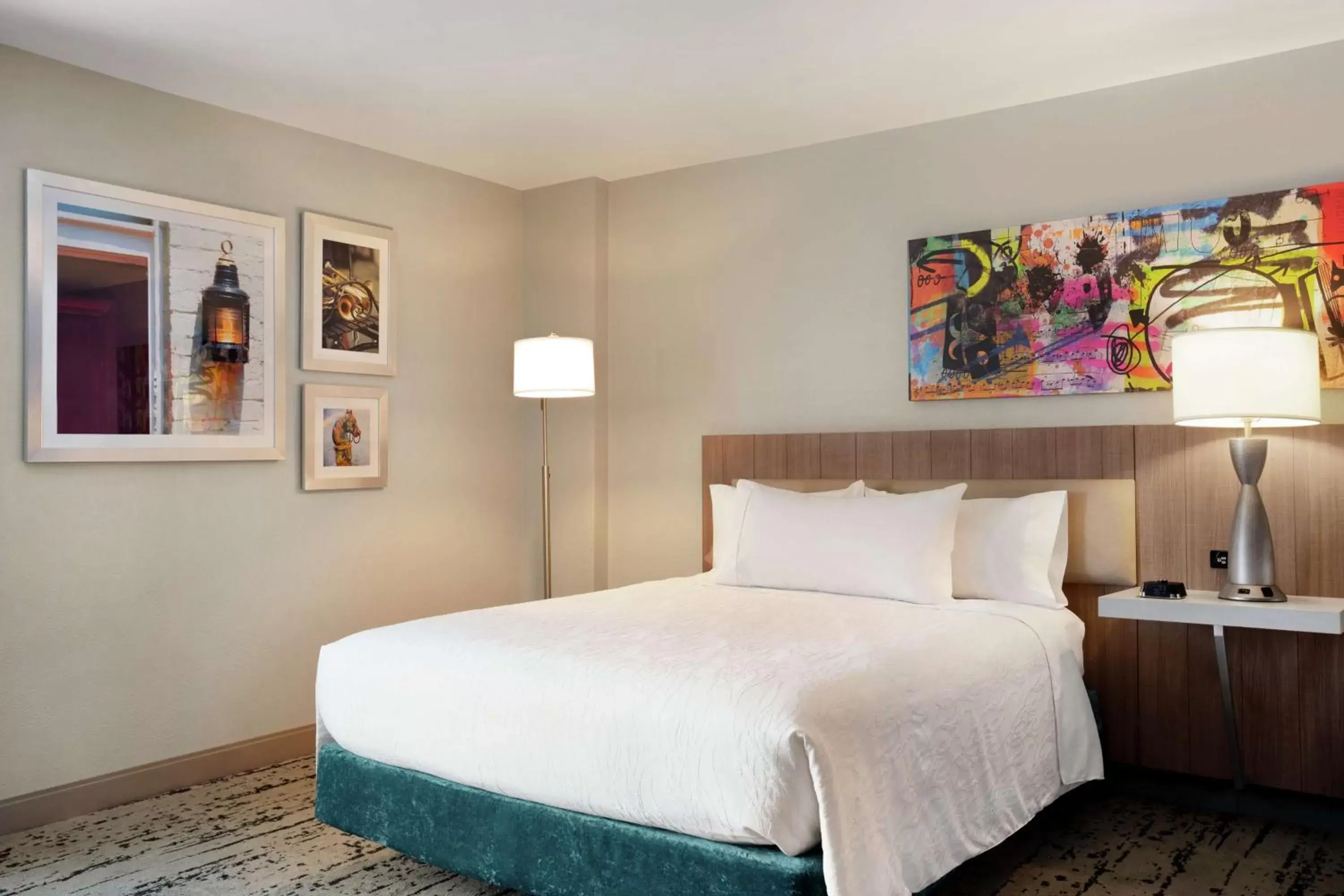 Bed in Hilton Garden Inn New Orleans Convention Center Bed in Hilton Garden Inn New Orleans Convention Center