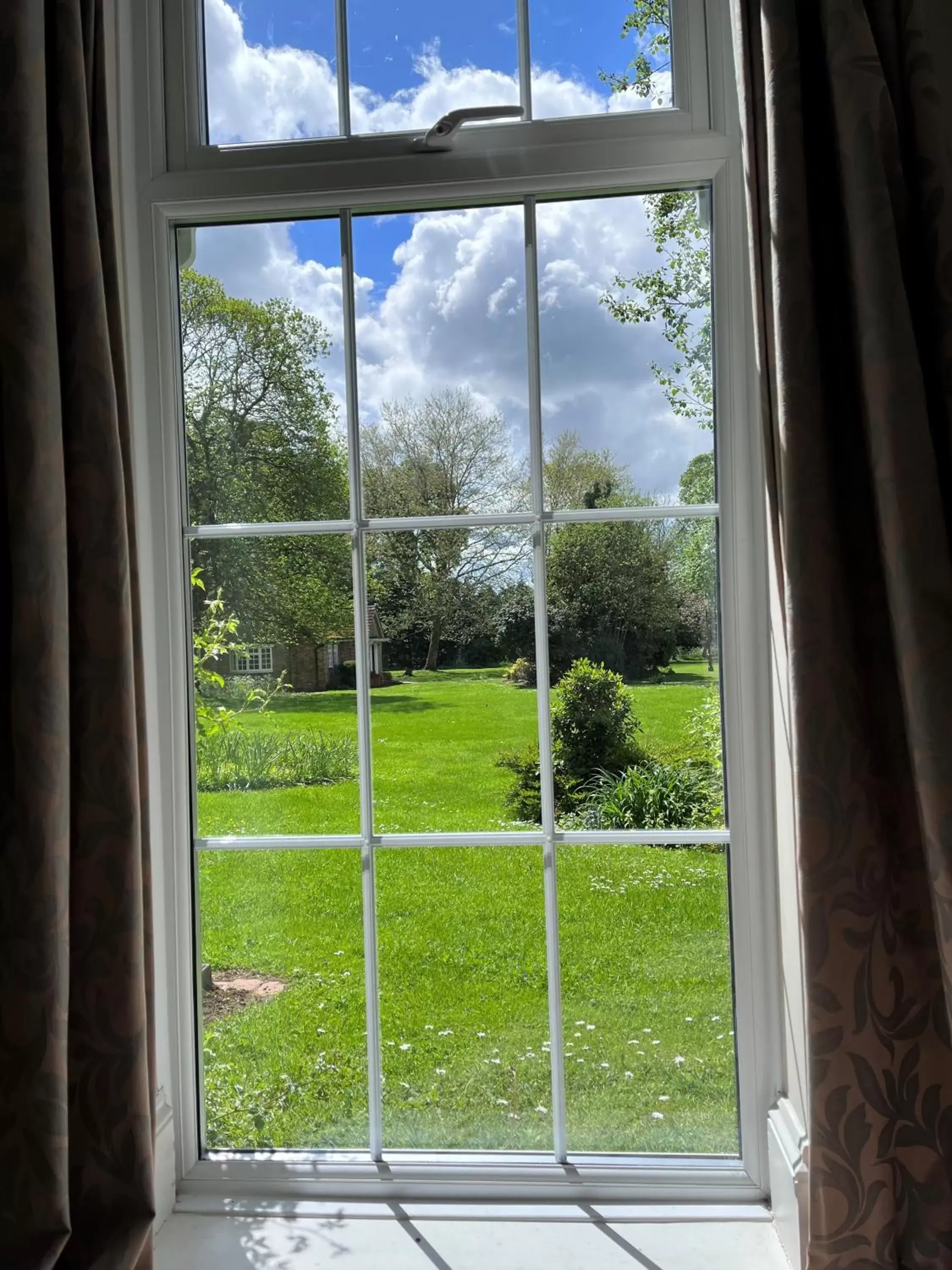 Garden view in Woodland Manor Hotel