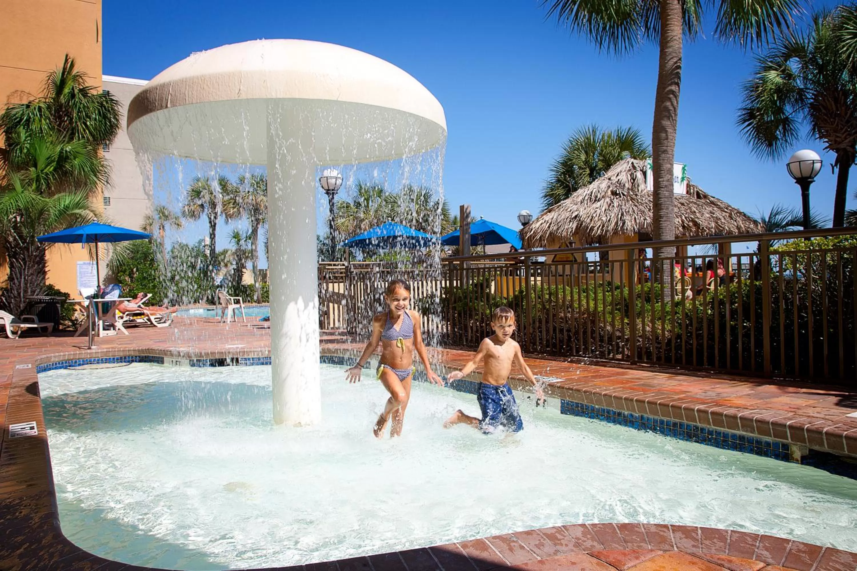 Swimming pool in Holiday Pavilion Resort on the Boardwalk