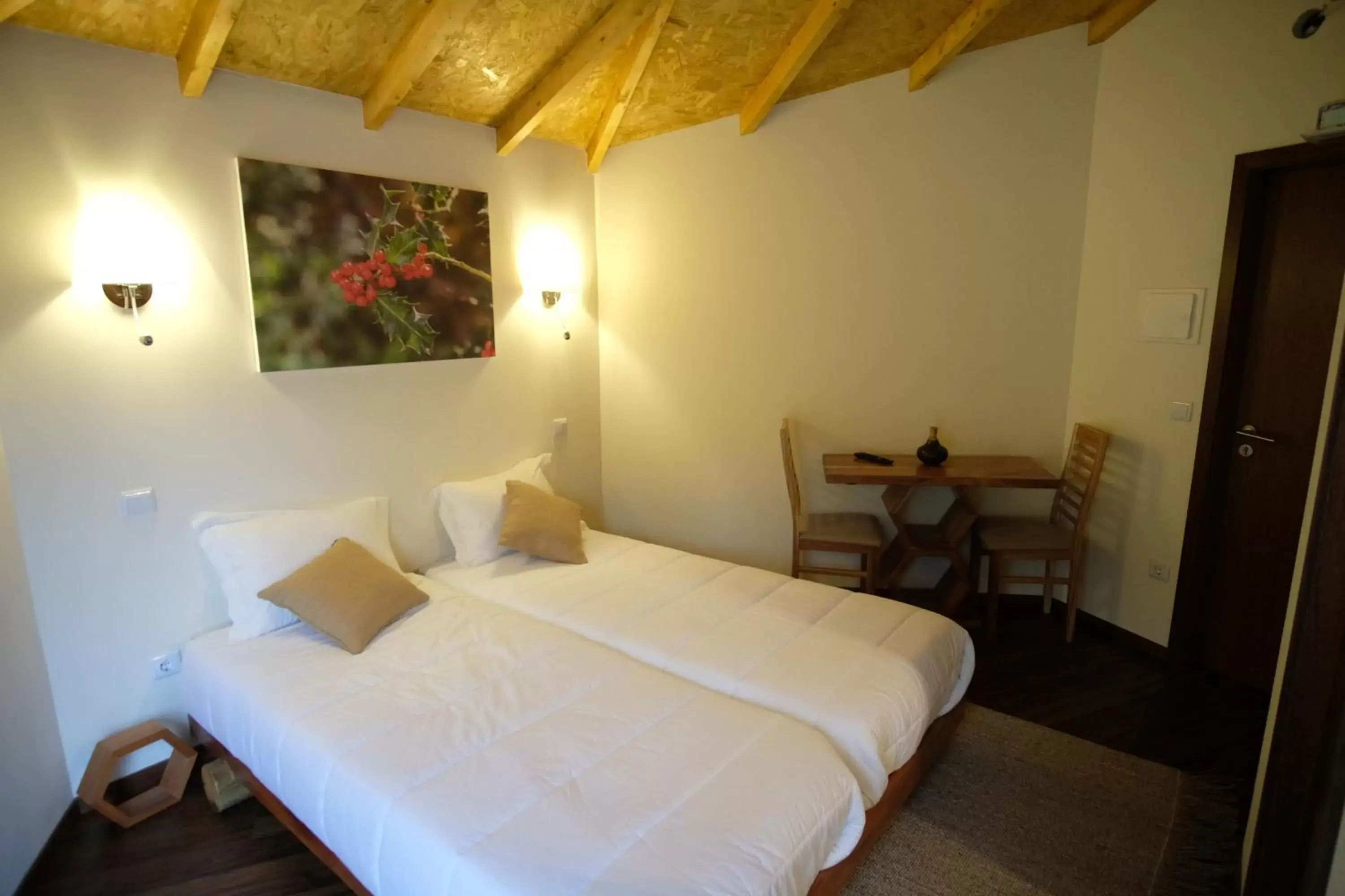 Bedroom, Bed in Eco-Bungalow