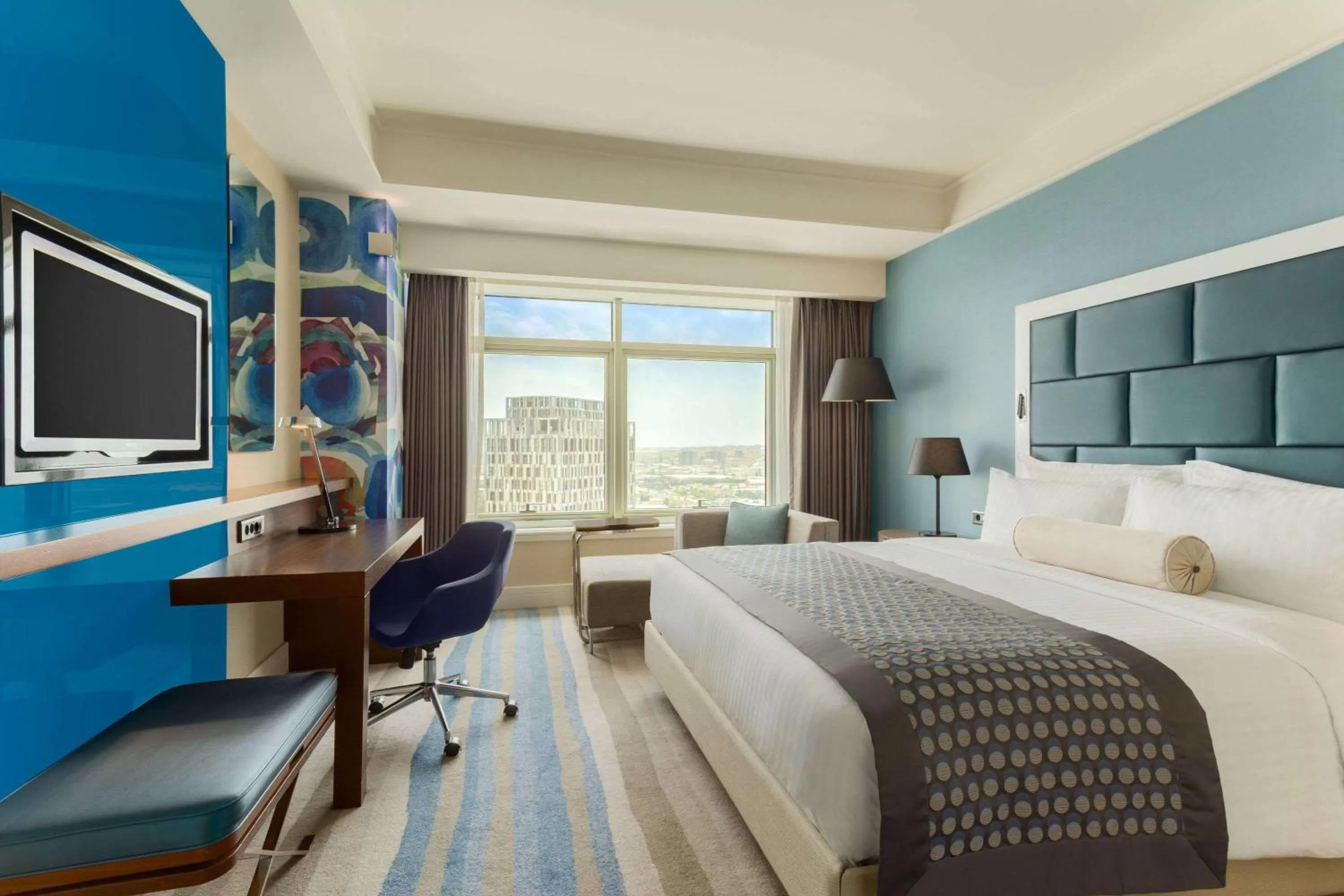 Photo of the whole room, Bed in Wyndham Grand Istanbul Europe