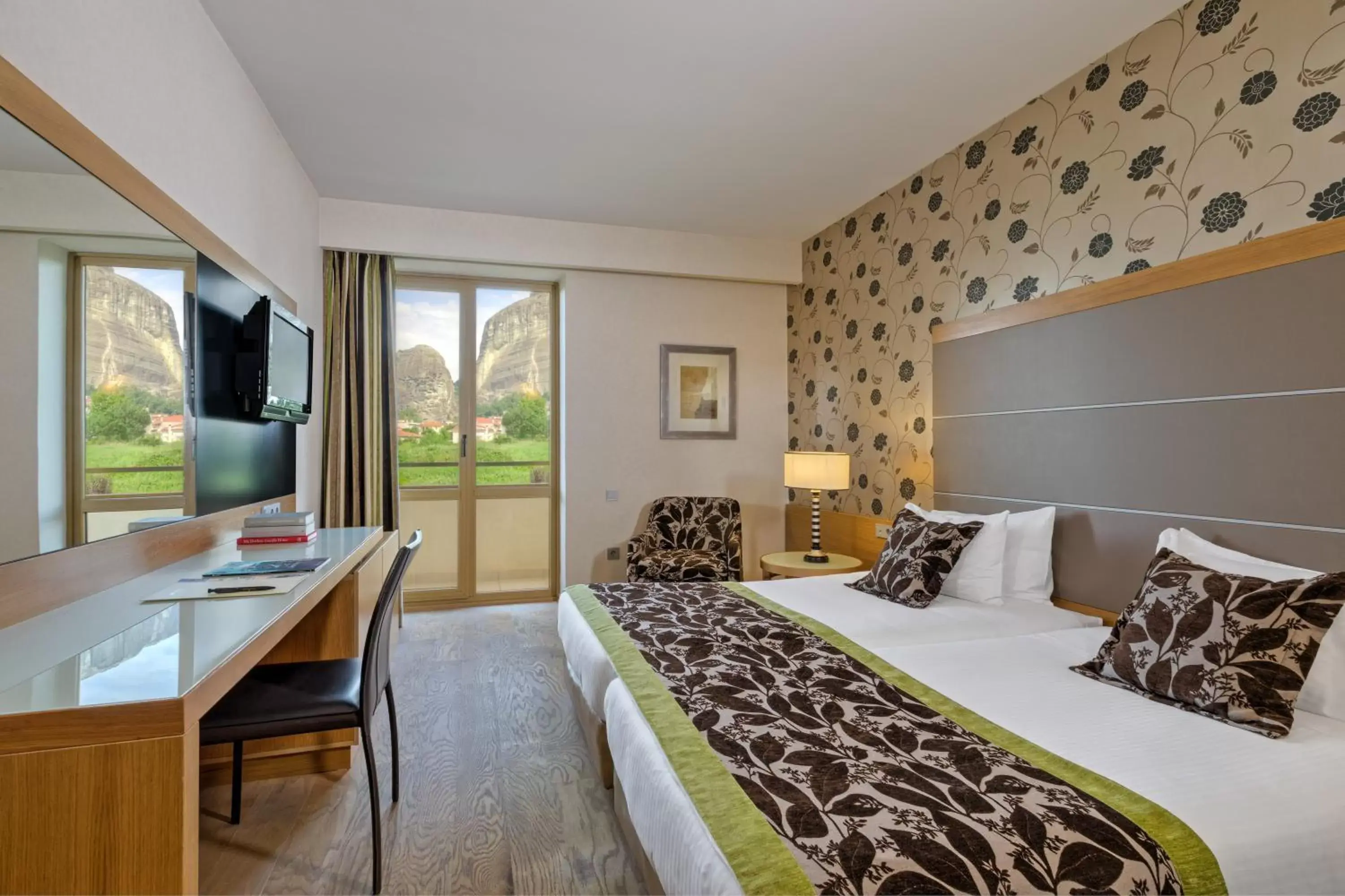 Bed in Divani Meteora Hotel Bed in Divani Meteora Hotel