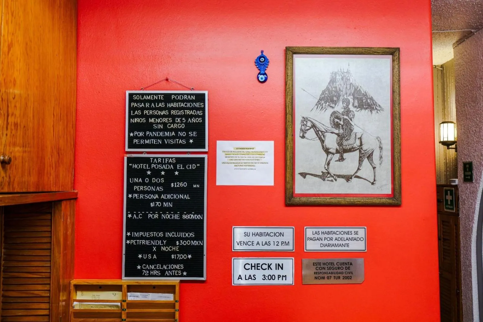 Logo/Certificate/Sign in Hotel Posada el Cid