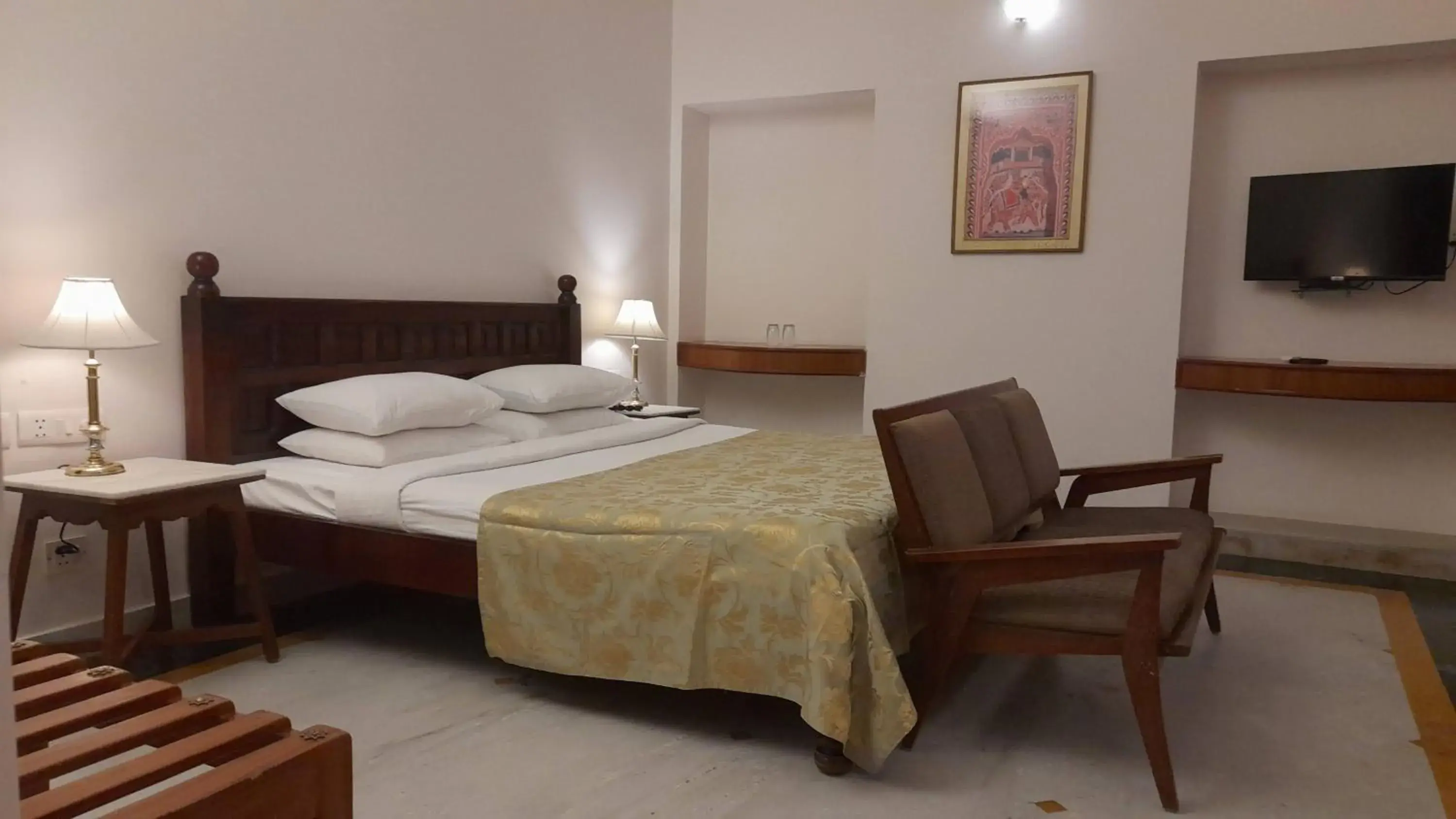 Bedroom, Bed in Rampratap Palace by Fateh Collection