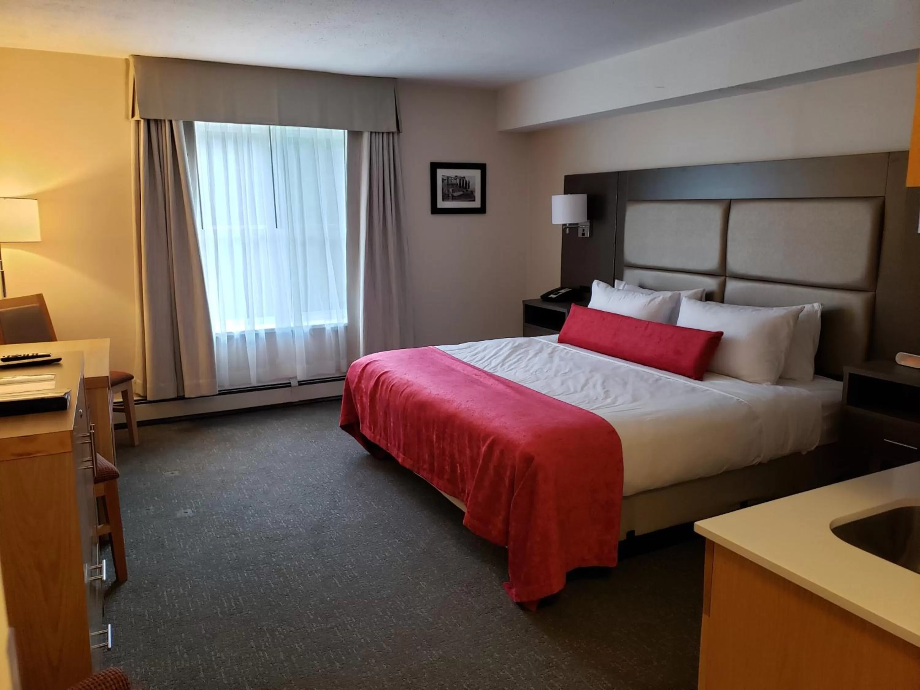 Bed in Sun Peaks Lodge