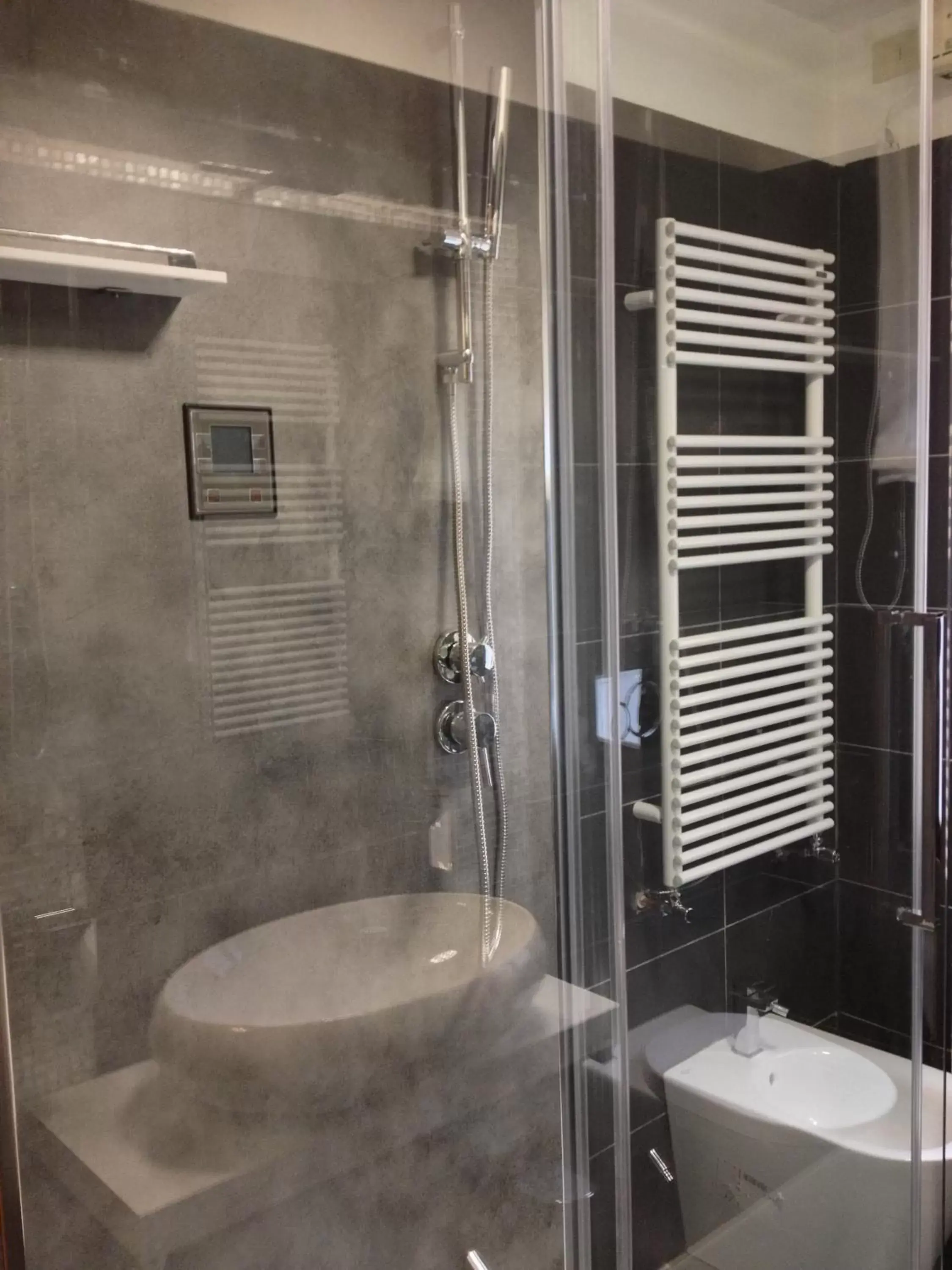 Shower, Bathroom in Albergo Marin