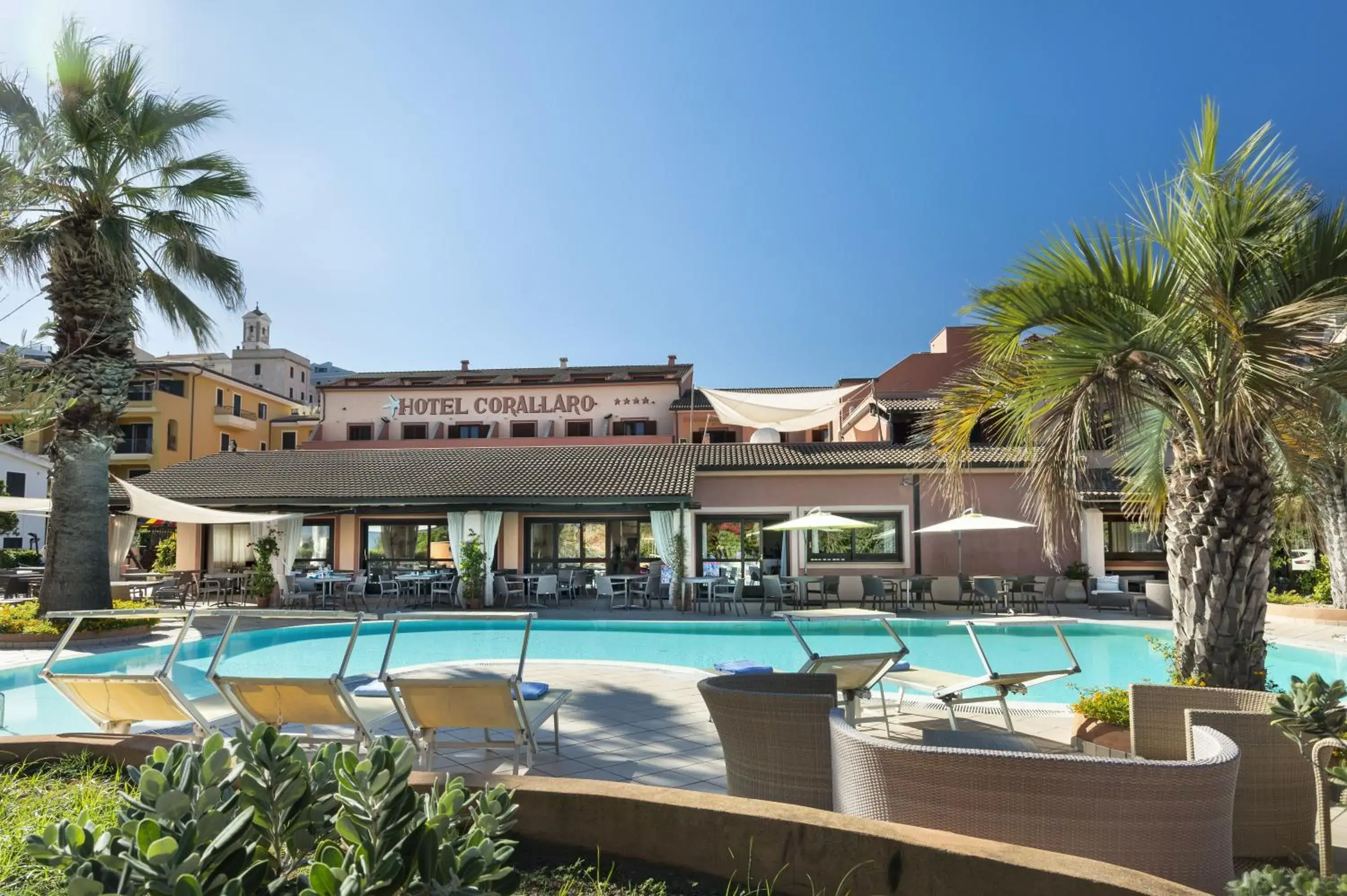 Property building, Swimming Pool in Hotel Corallaro