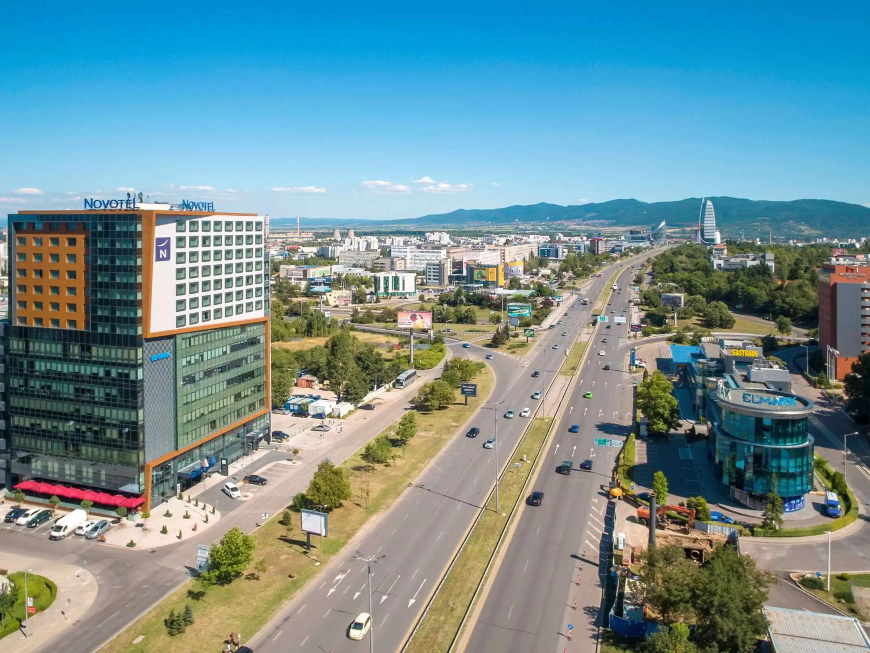 Property building, Bird's-eye View in Novotel Sofia