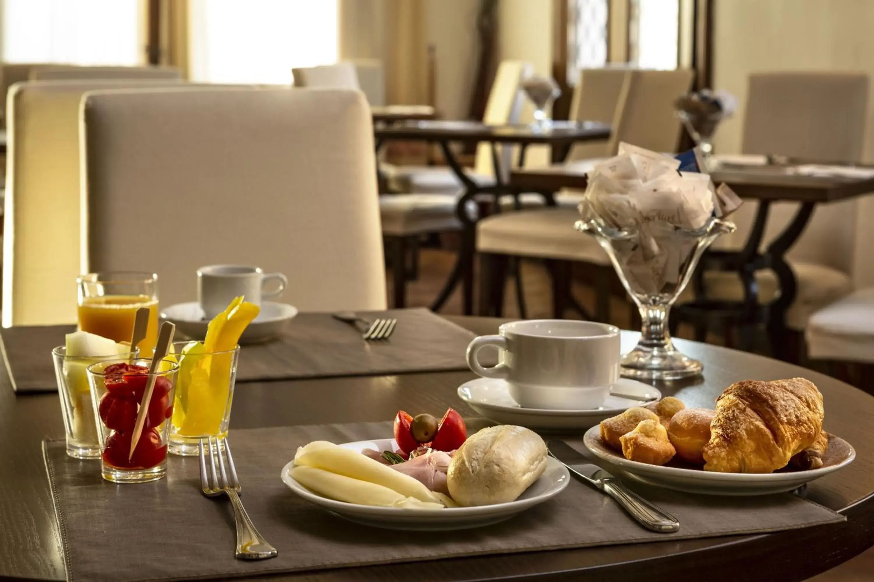 Italian breakfast in La Vecchia Fonte Boutique Hotel Italian breakfast in La Vecchia Fonte Boutique Hotel