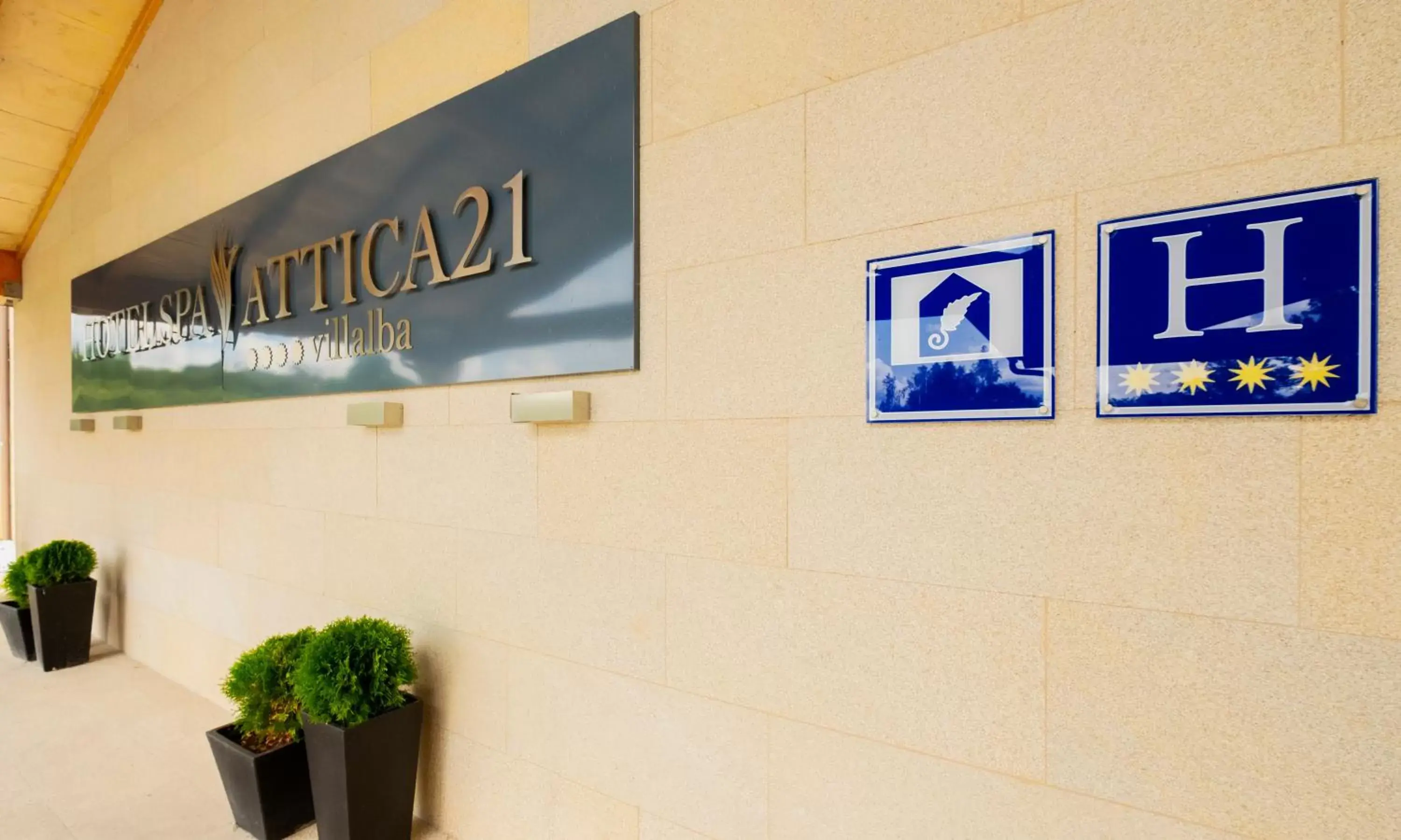 Facade/entrance, Property Logo/Sign in Hotel Spa Attica21 Villalba