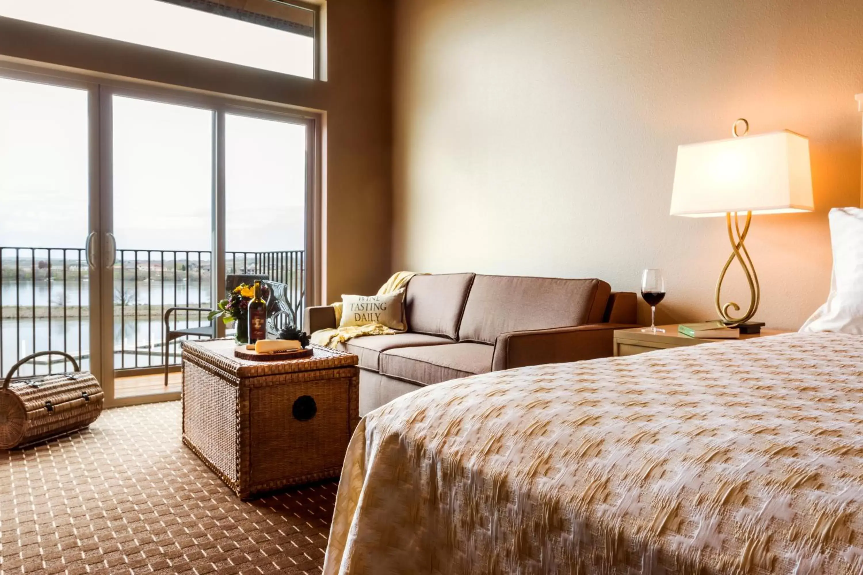 Seating Area in The Lodge at Columbia Point