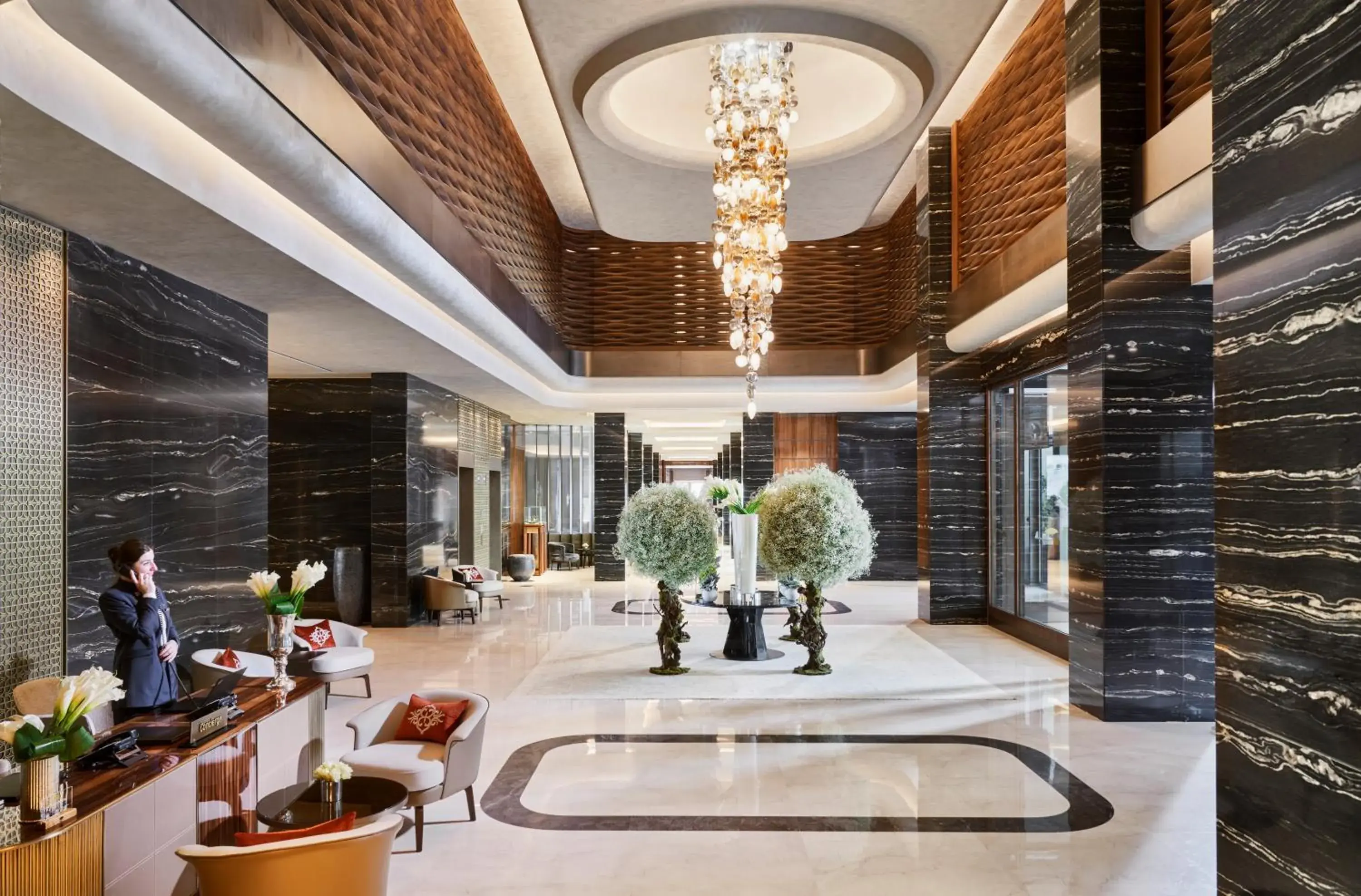 Lobby or reception in Mandarin Oriental Bosphorus, Istanbul