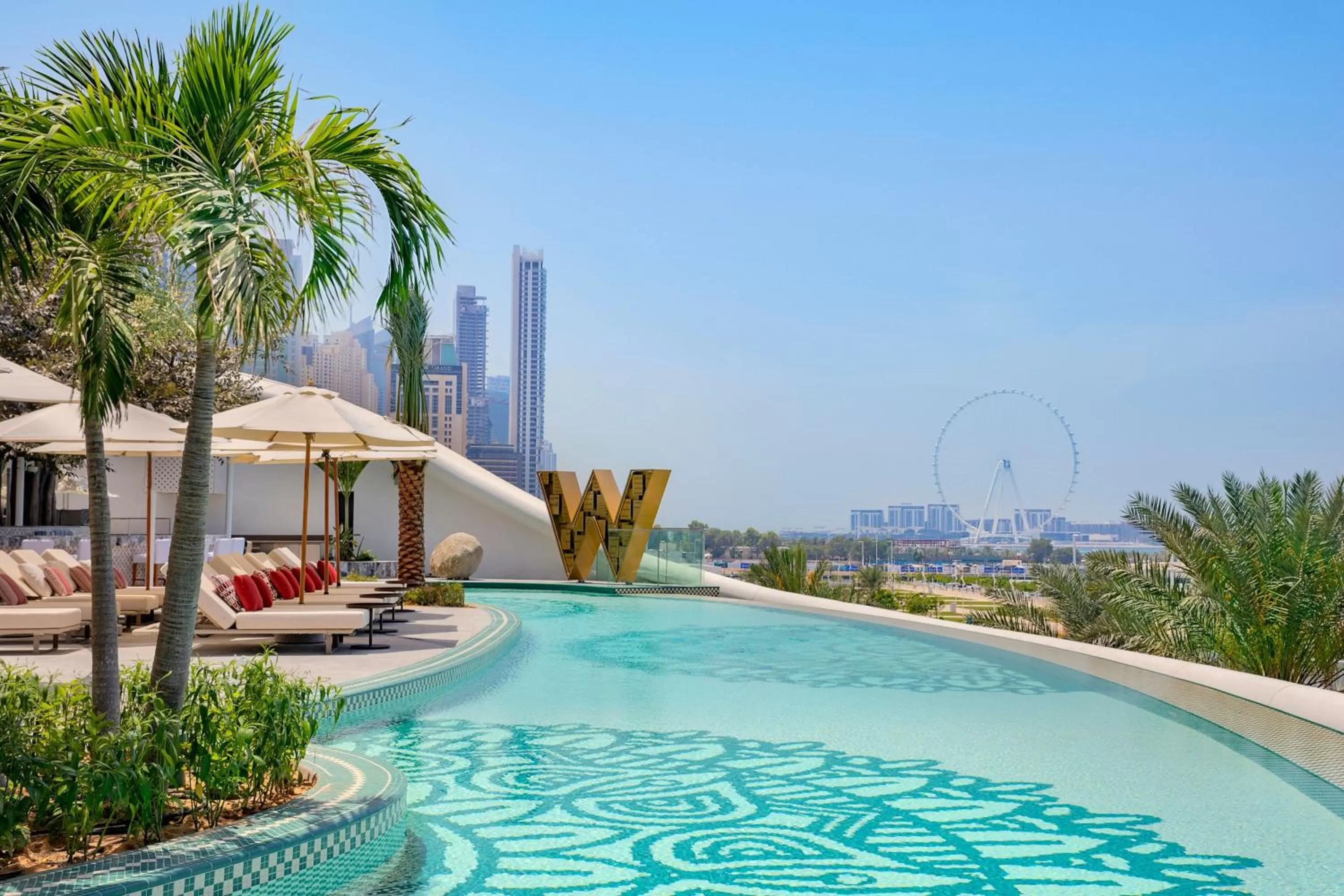 Swimming pool in W Dubai - Mina Seyahi