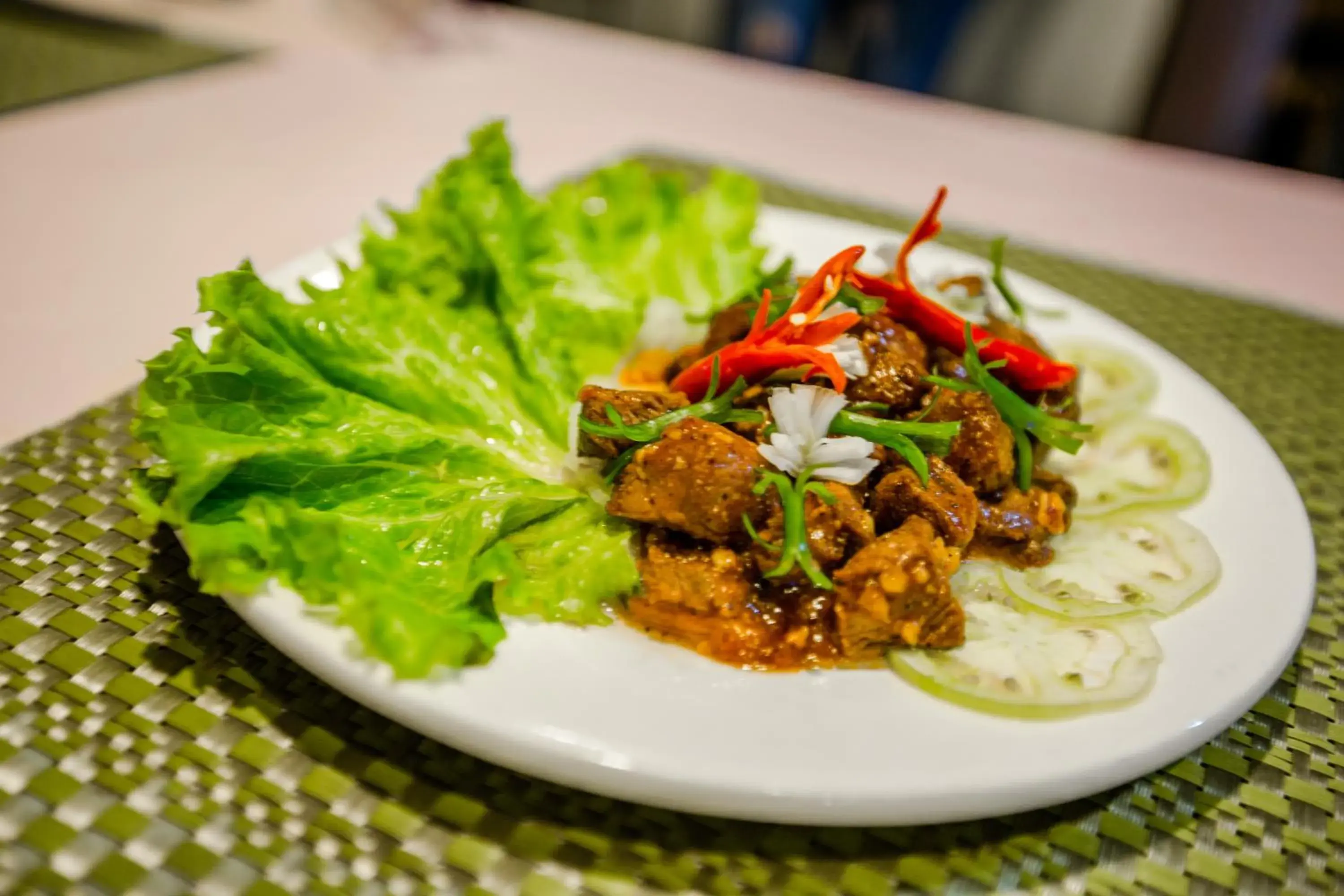 Food in The Sanctuary Villa Battambang