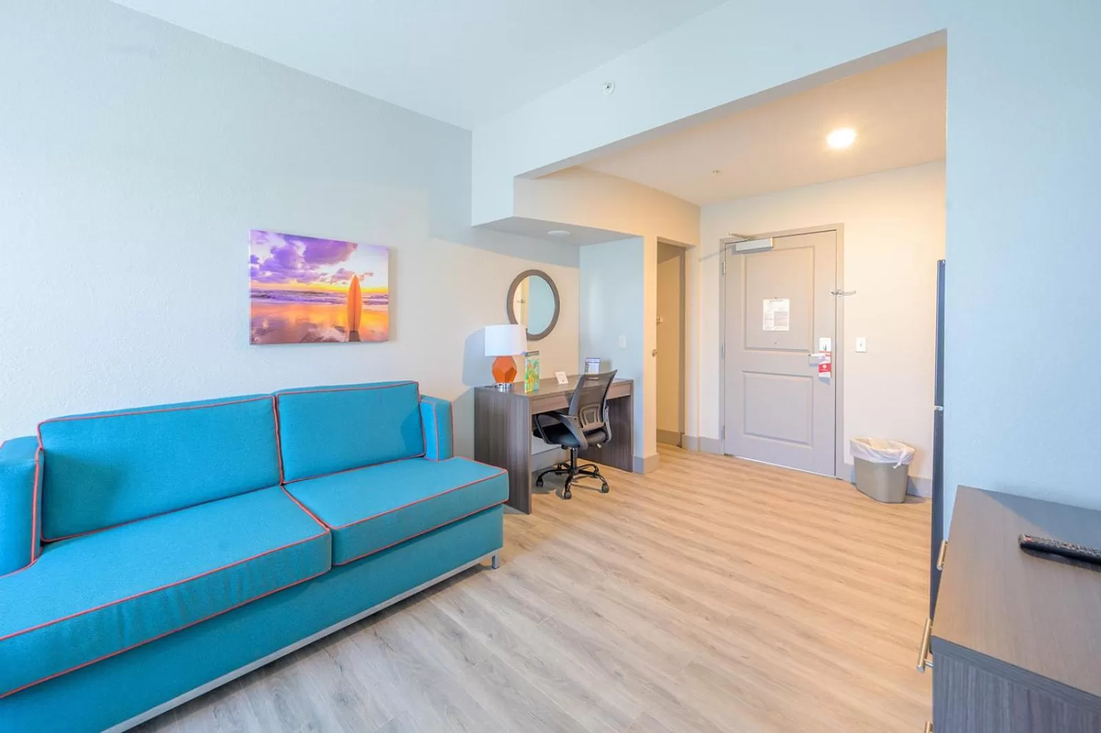 Living room in Hawthorn Extended Stay by Wyndham Panama City Beach