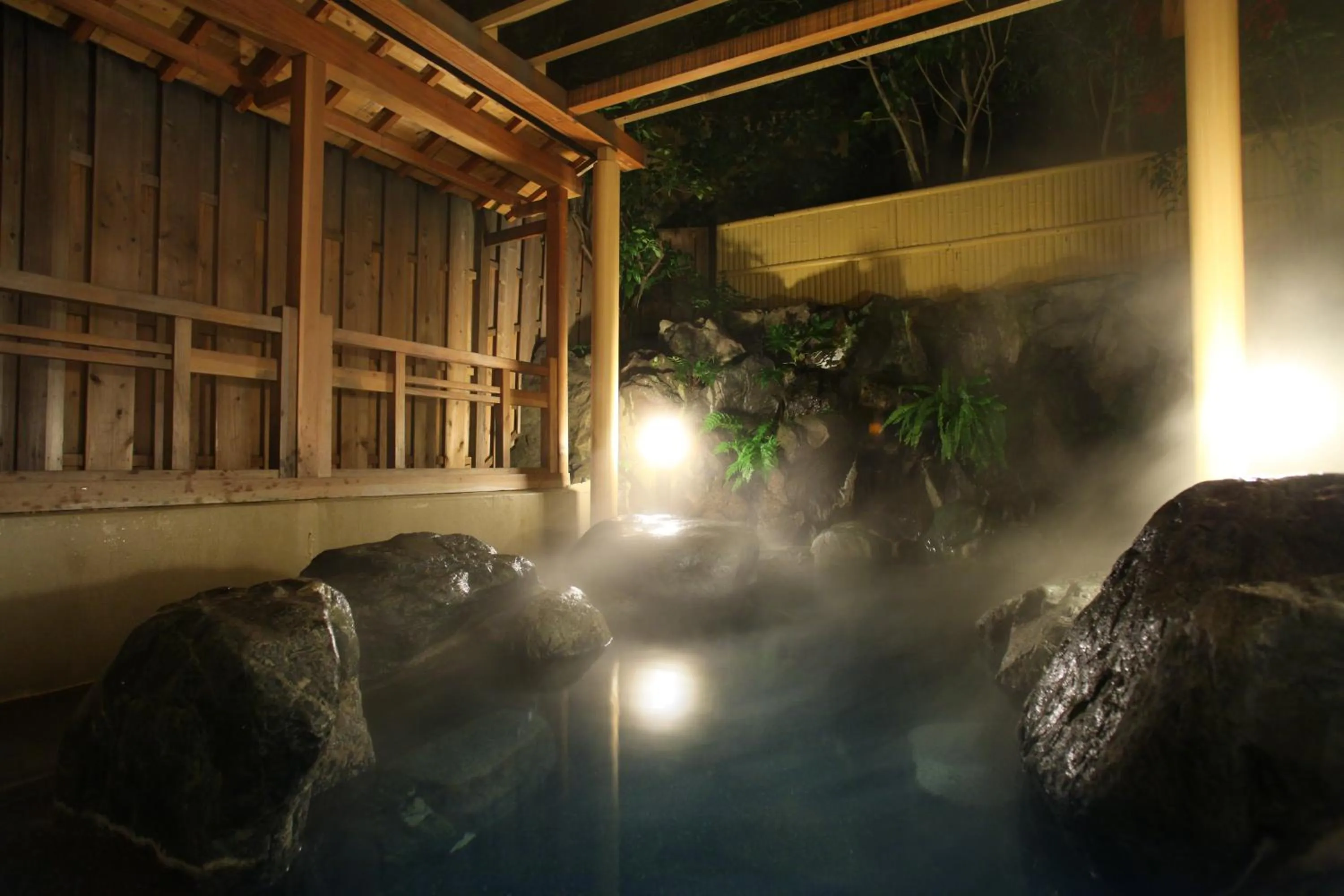 Open Air Bath in Ito Ryokuyu