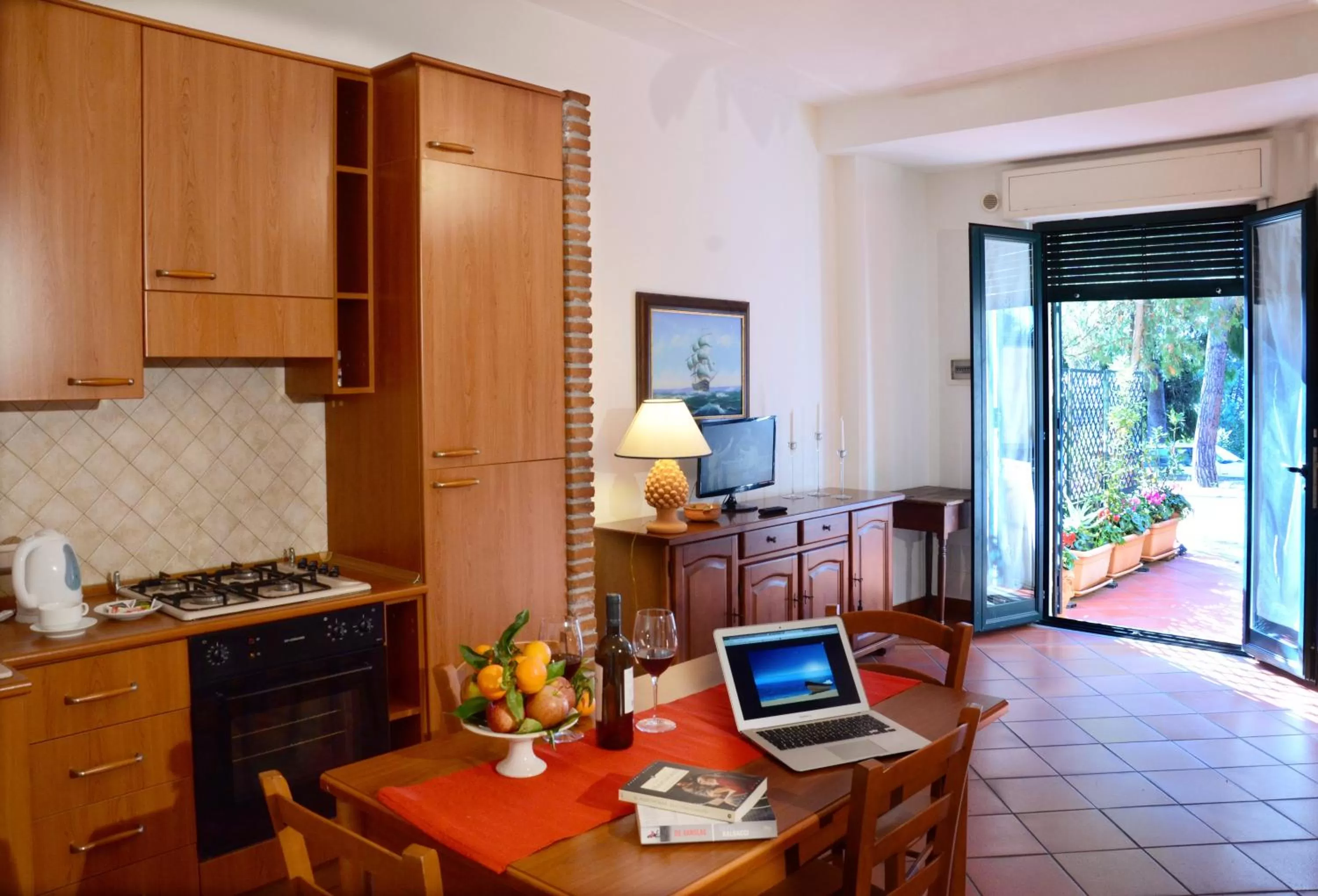 Kitchen or kitchenette in Villa delle Palme