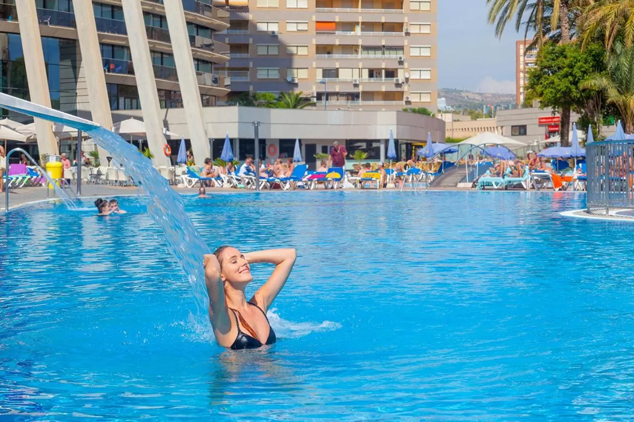 Swimming pool in Gran Hotel Bali & Spa