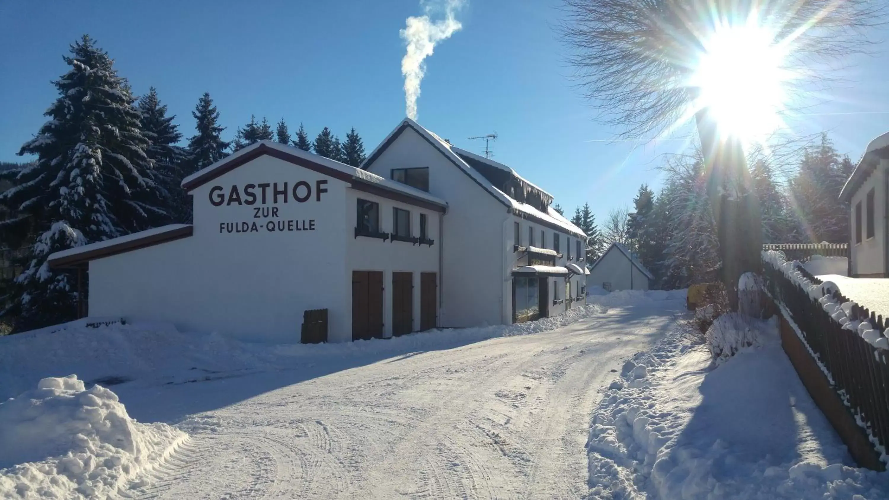 Property building, Winter in Genussgasthof Fuldaquelle & Berghof Wasserkuppe
