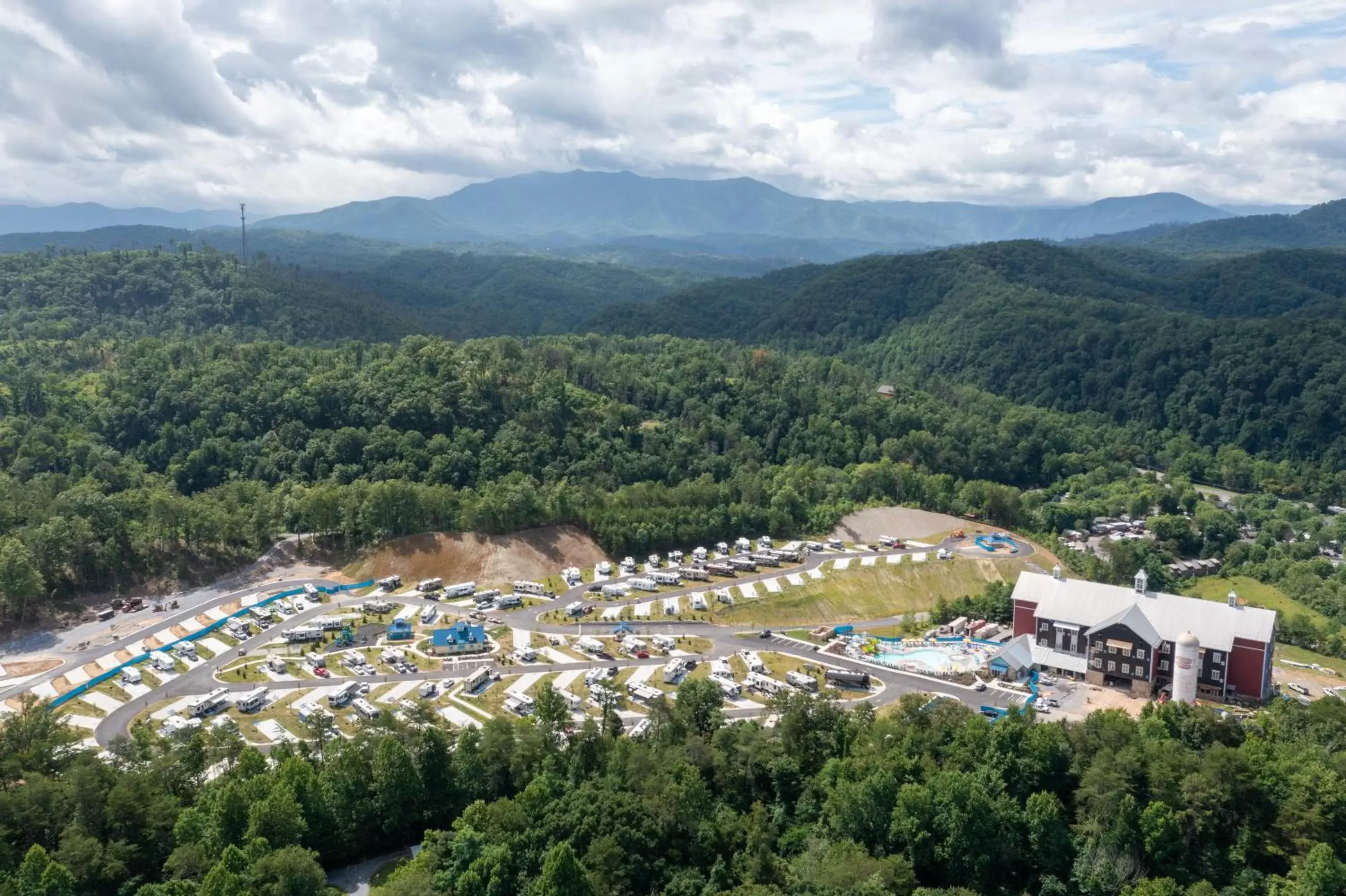 Bird's eye view, Bird's-eye View in The Lodge at Camp Margaritaville