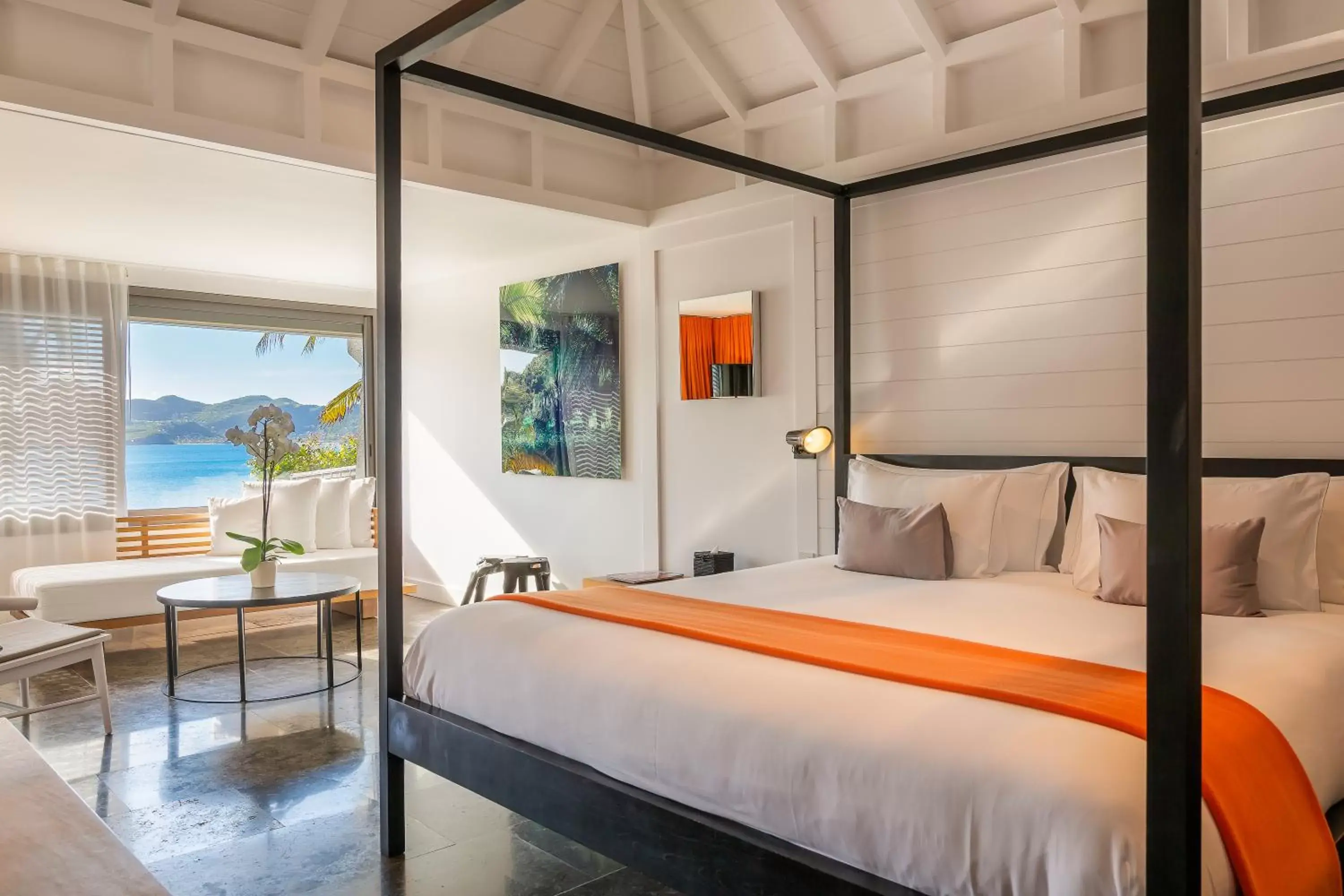 Bed in Hotel Christopher Saint Barth