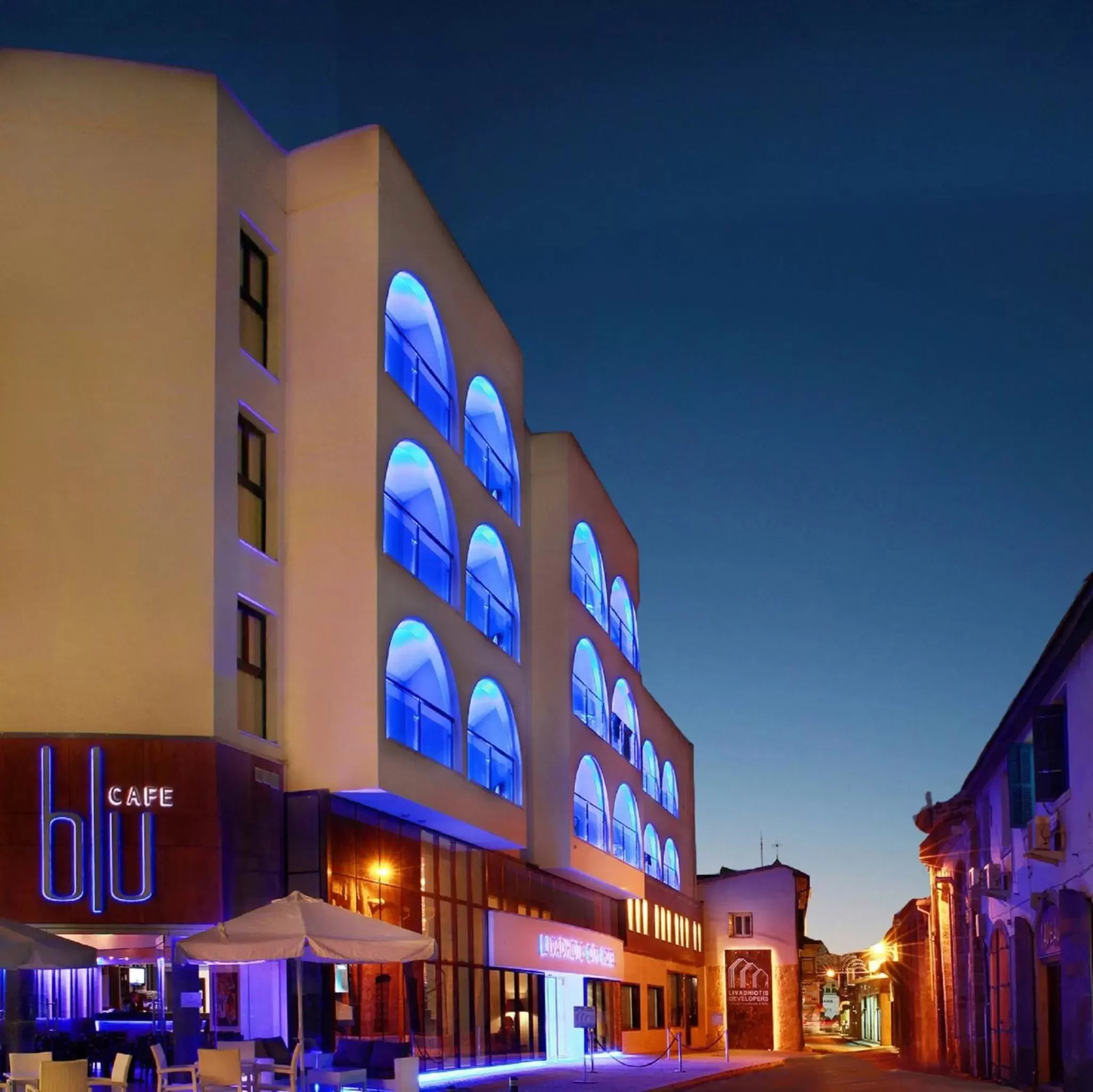 Facade/entrance, Property Building in Livadhiotis City Hotel