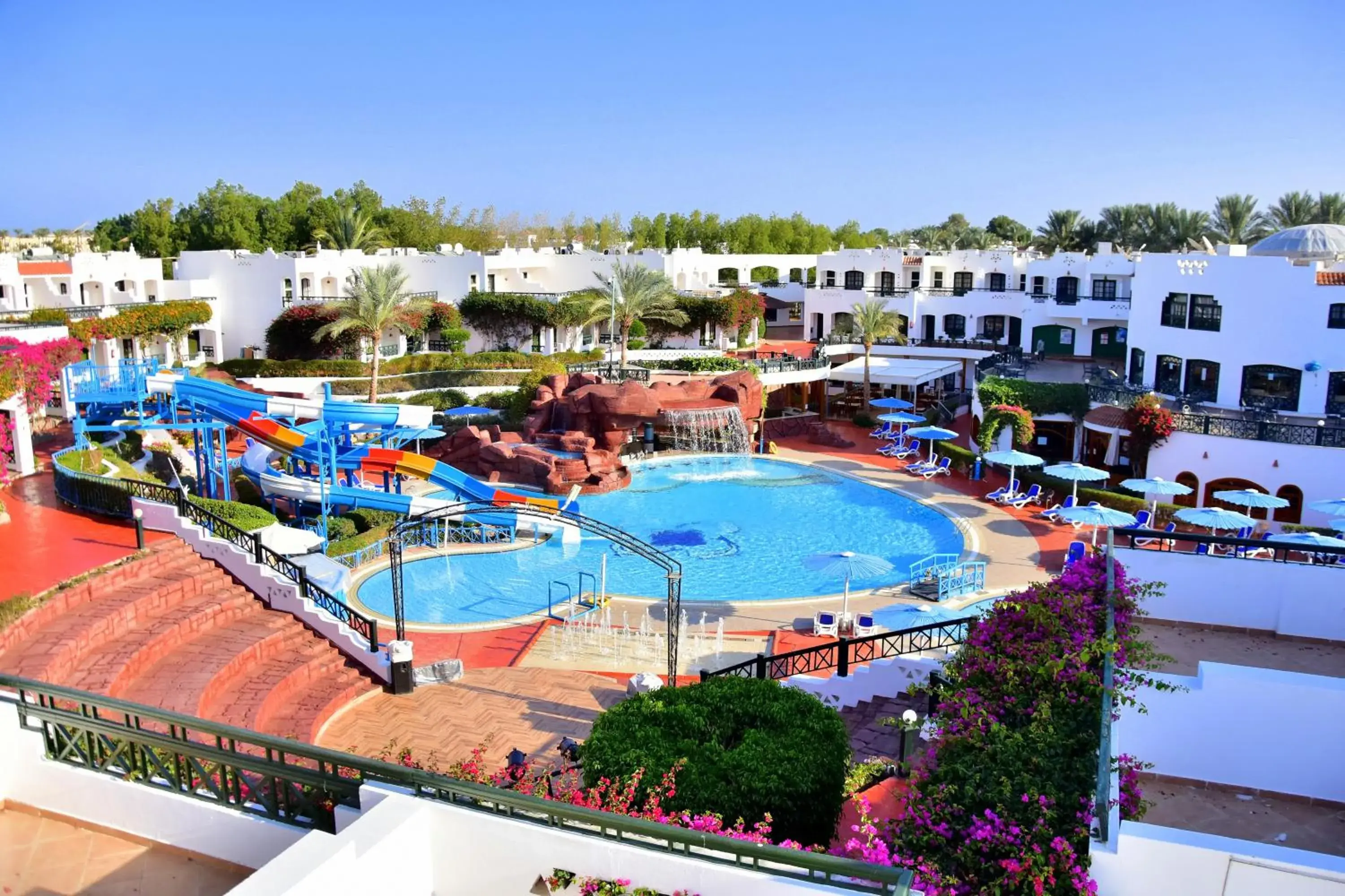 Pool View in Verginia Sharm Resort & Aqua Park