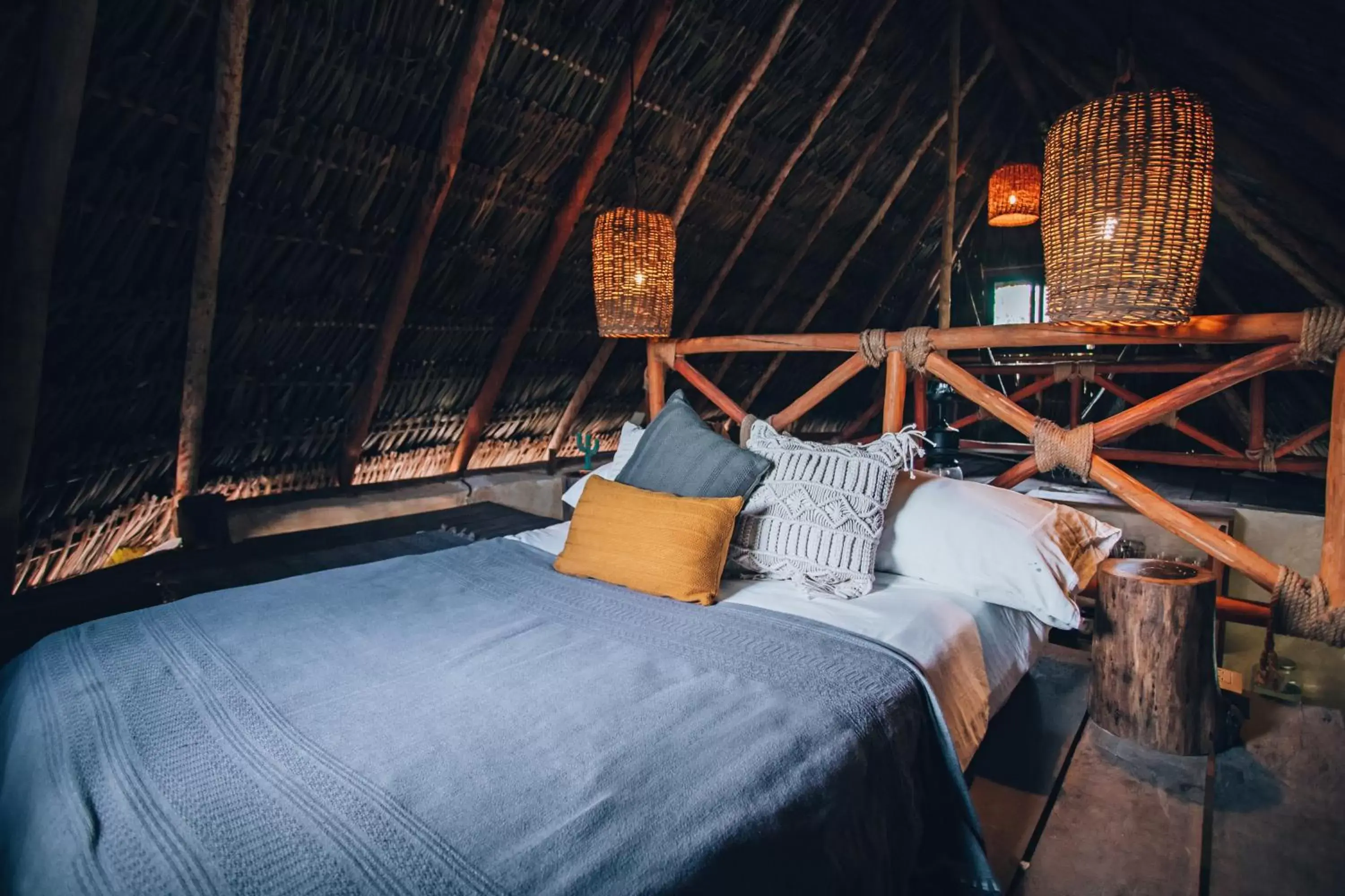 Bedroom in Ikal Tulum Hotel