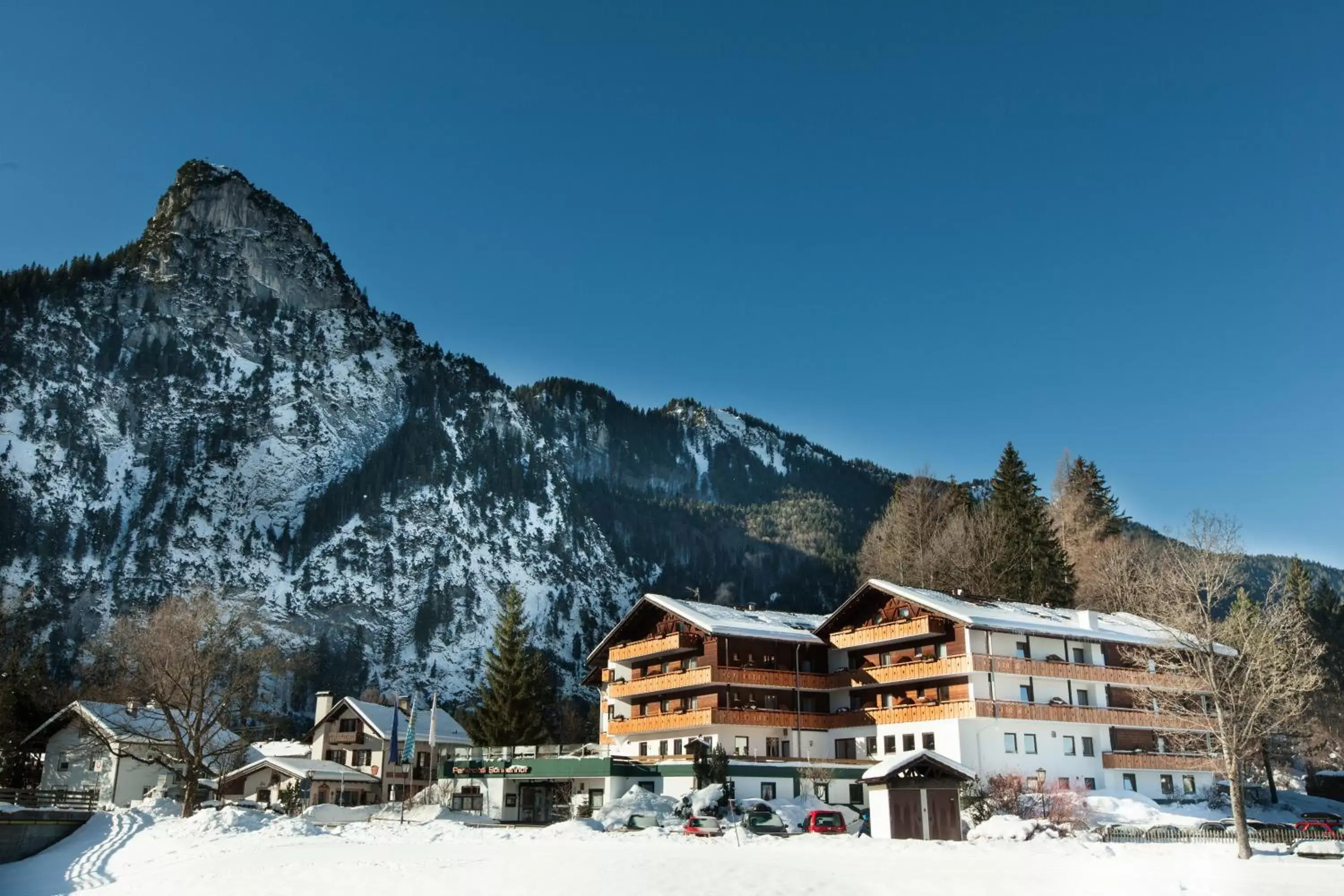 Property building, Winter in Parkhotel Sonnenhof