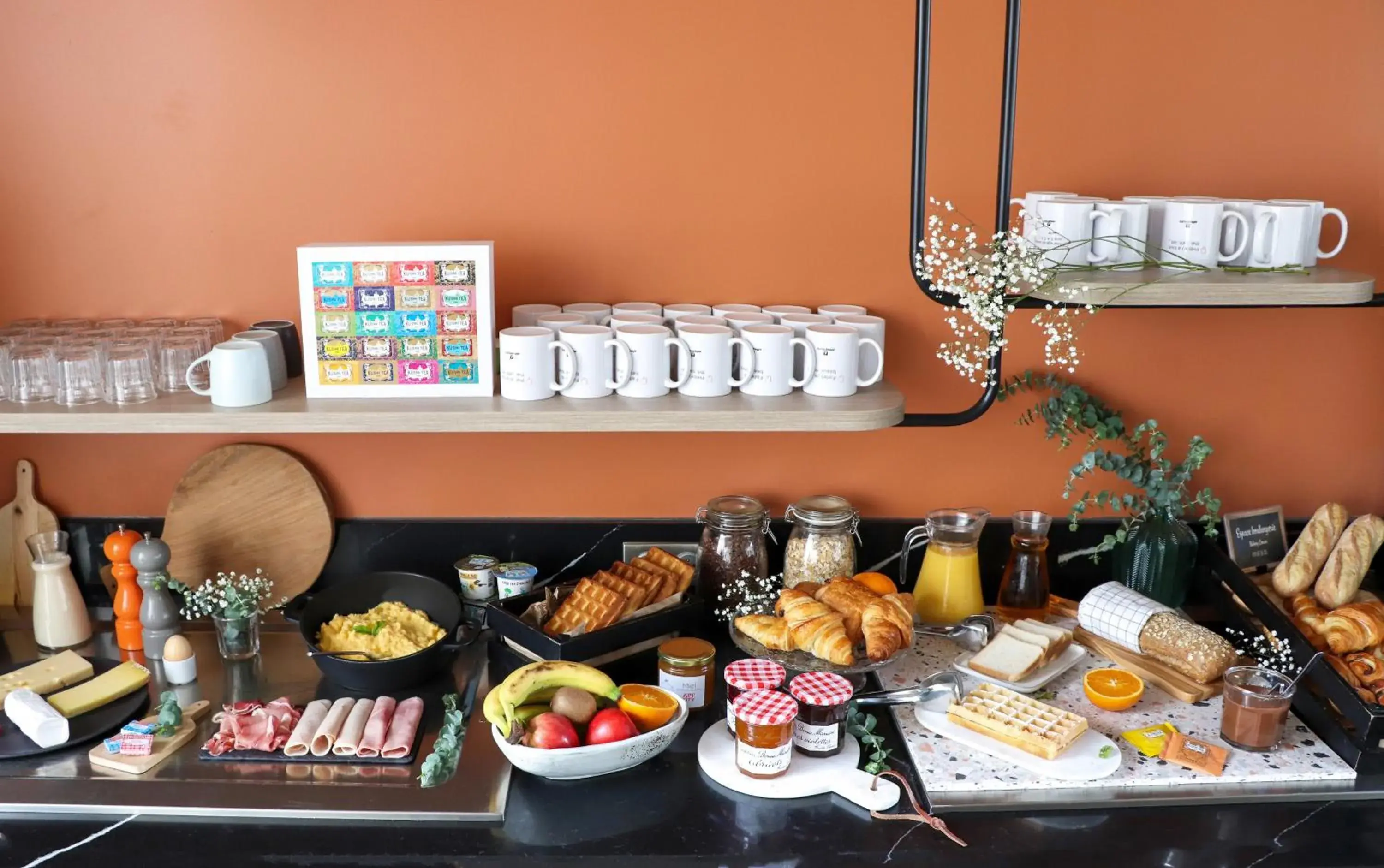 Buffet breakfast, Food in Appart'City Annemasse Centre