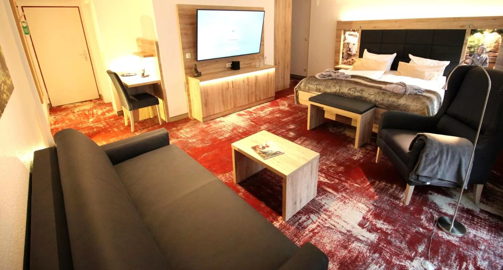 Photo of the whole room, Bed in Wellness & Ayurveda Hotel Am Eichenberg