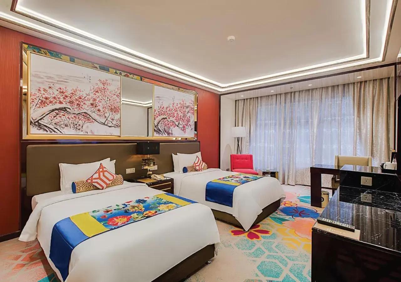 Bed in NagaWorld Hotel & Entertainment Complex