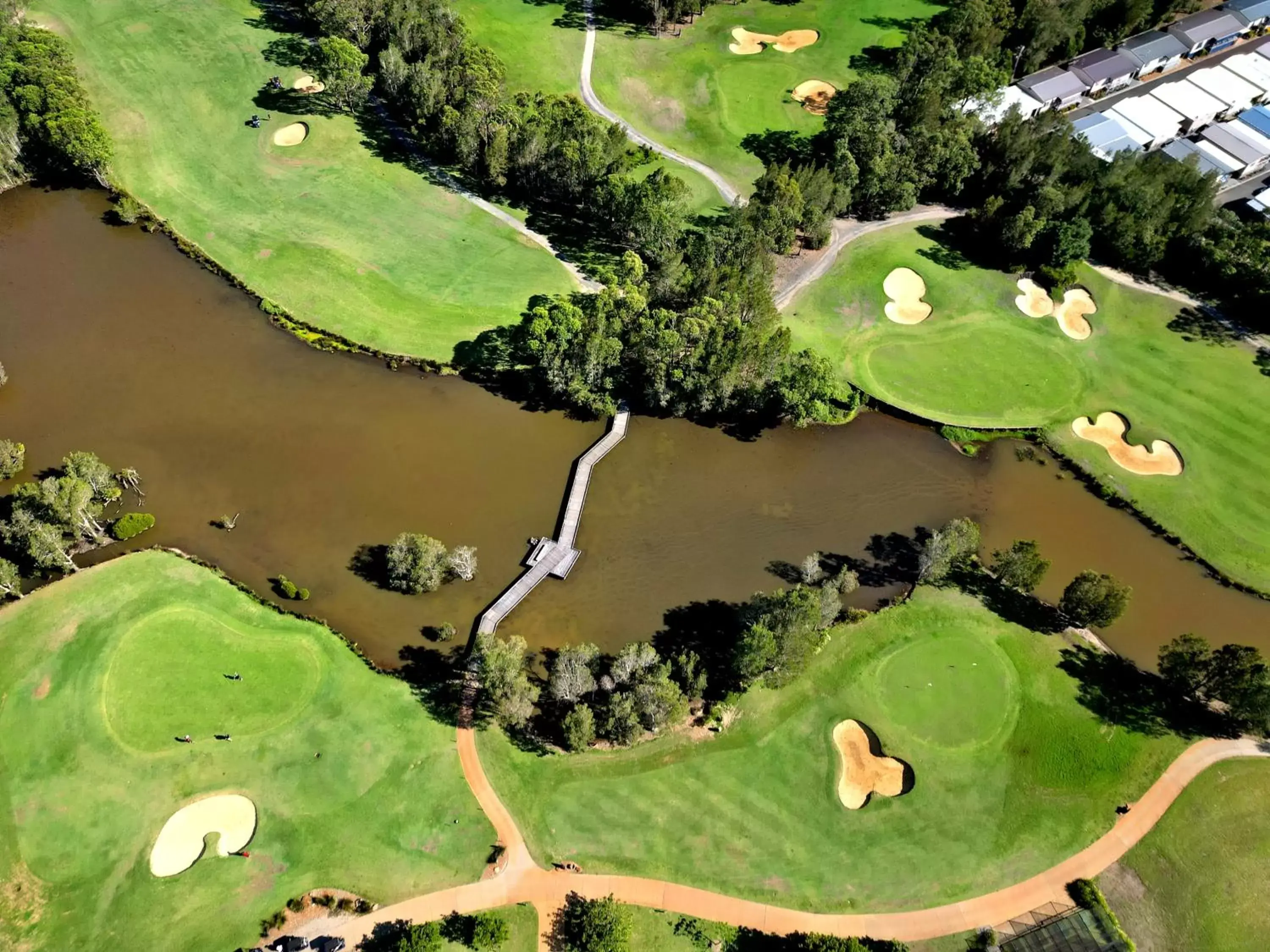 Golfcourse, Bird's-eye View in Mercure Kooindah Waters Central Coast