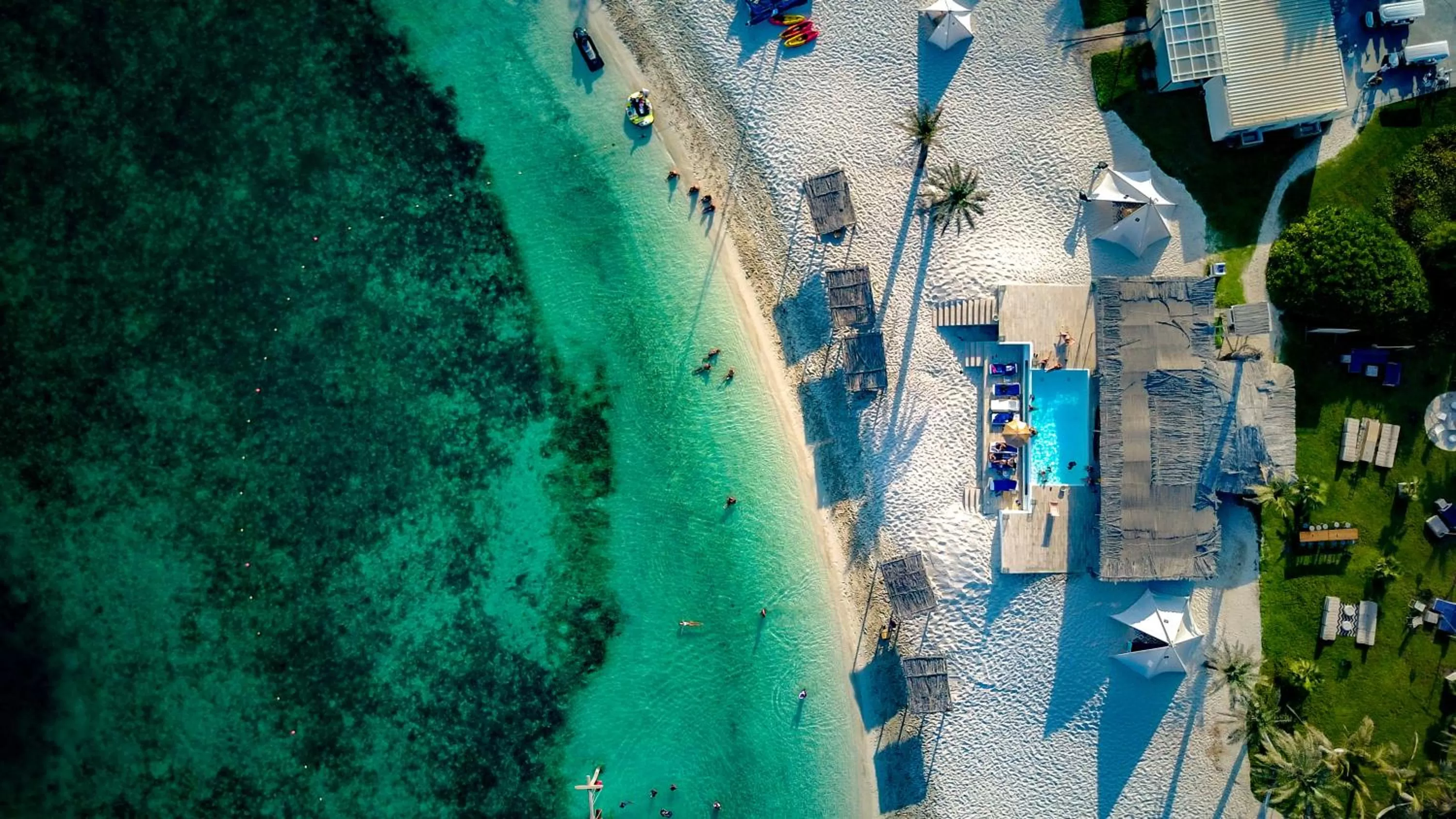 Beach, Bird's-eye View in Nurai Island, Saadiyat