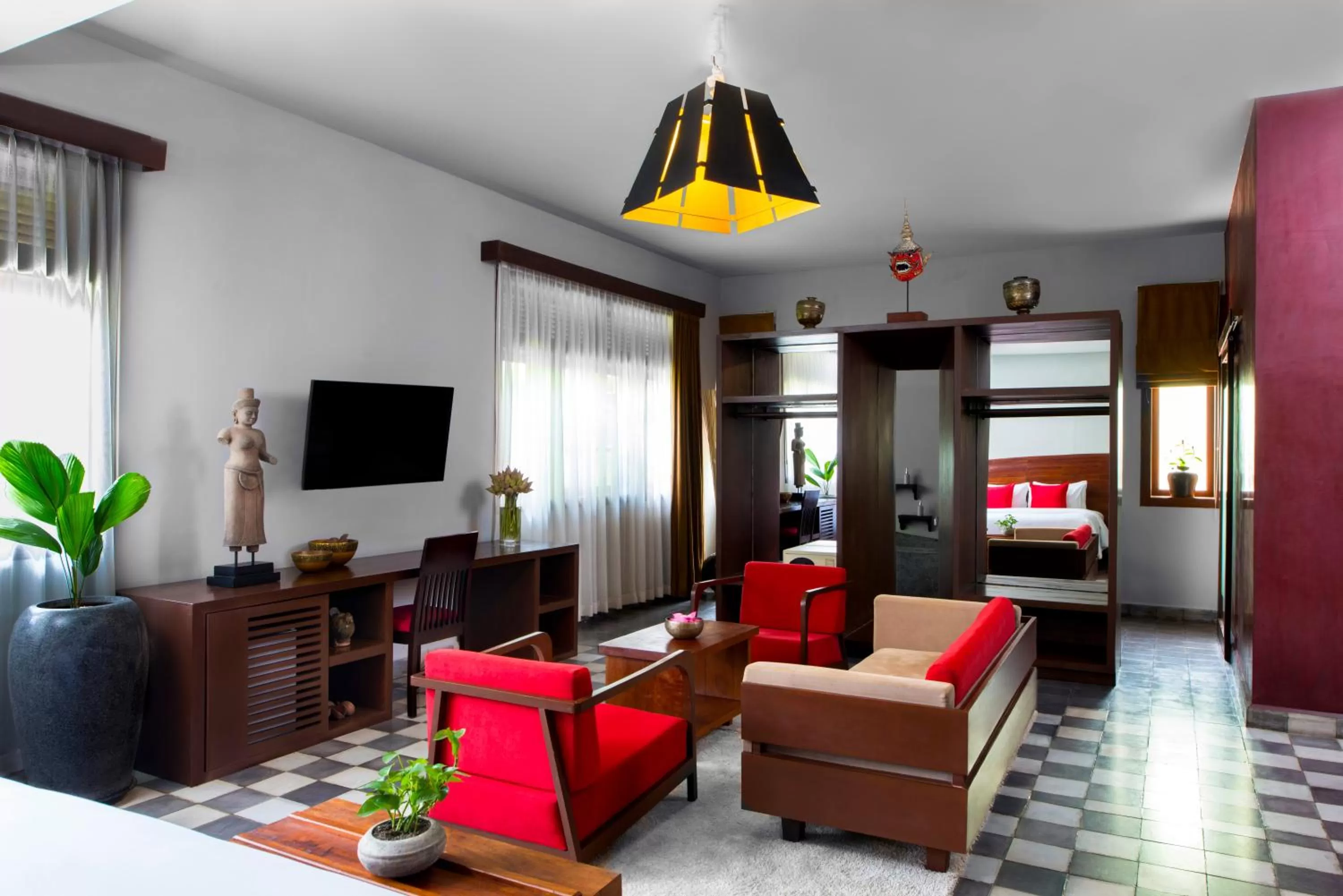 Bed in Sokkhak Boutique Resort & Spa