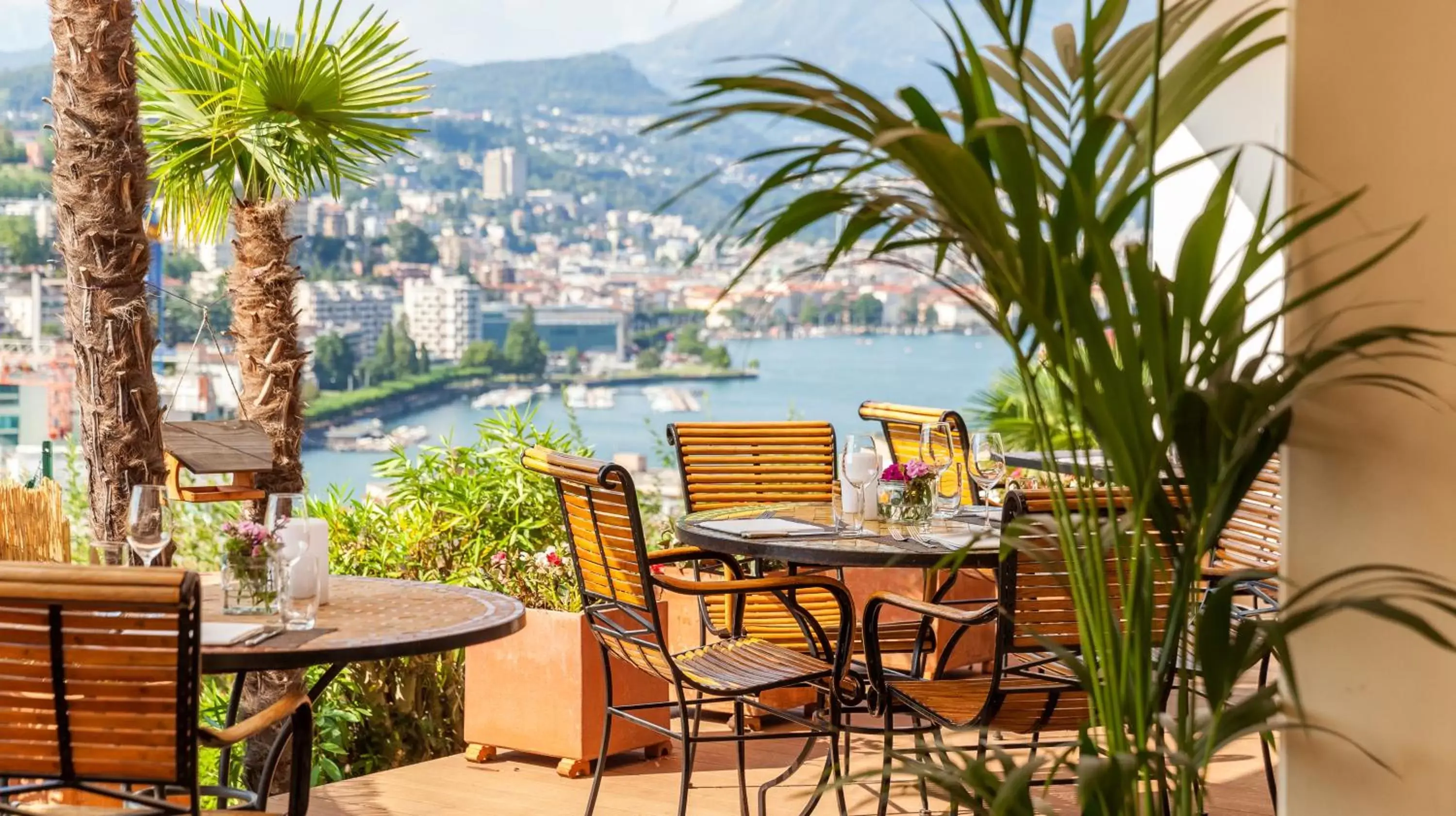 Balcony/Terrace, Restaurant/Places to Eat in Suitenhotel Parco Paradiso