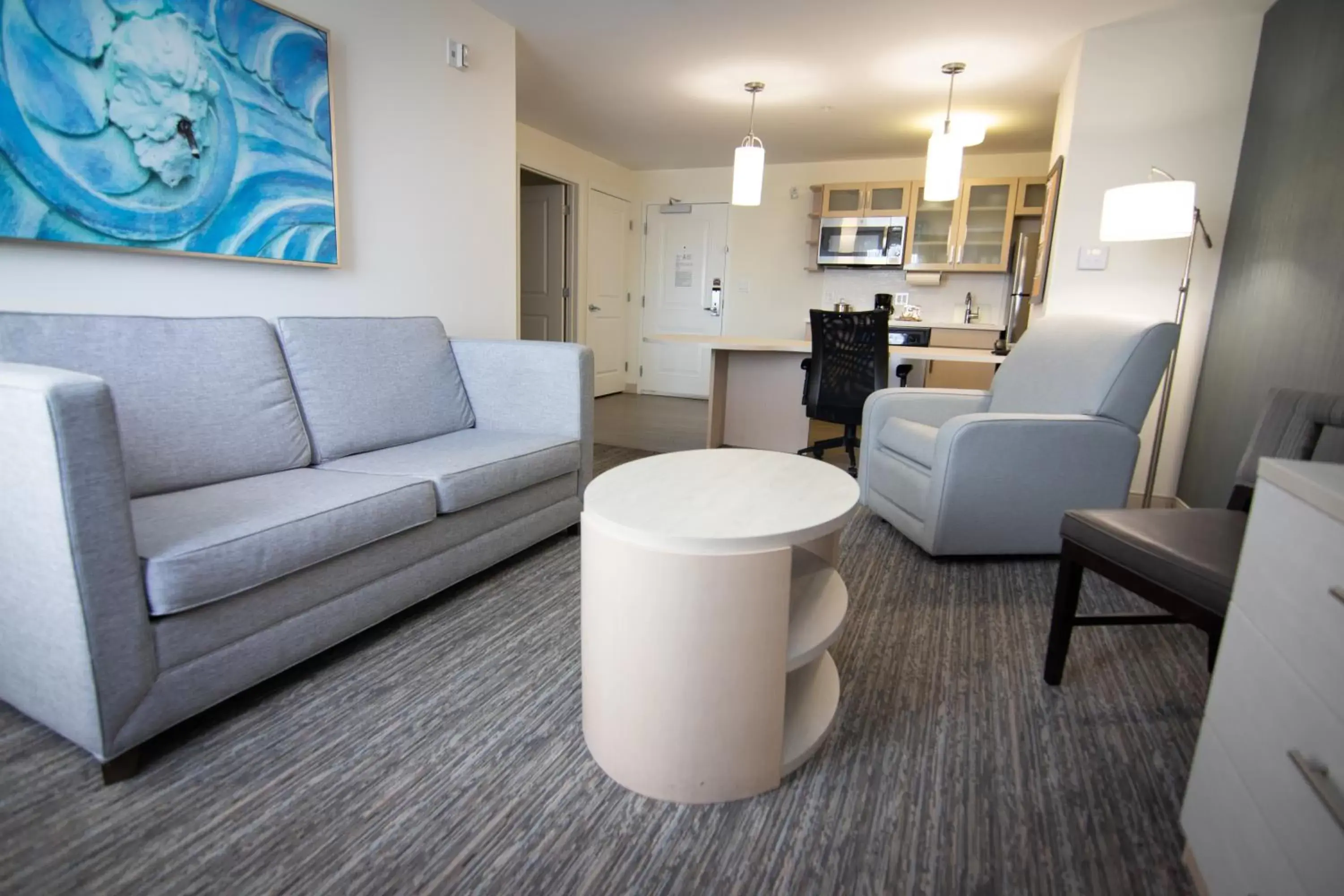 Living room, Seating Area in Candlewood Suites Miami Intl Airport - 36th St, an IHG Hotel