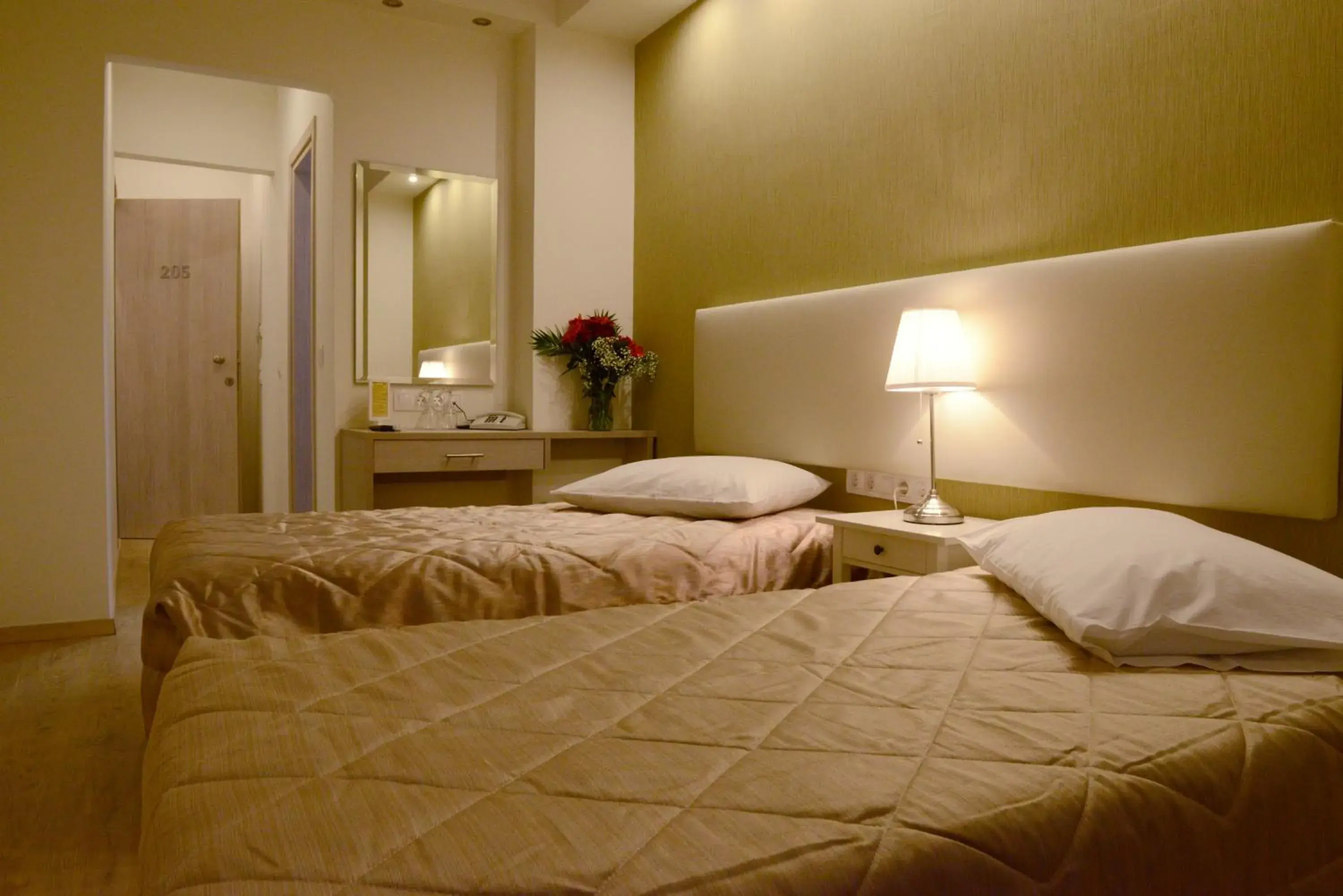 Bed, Room Photo in Phidias Hotel