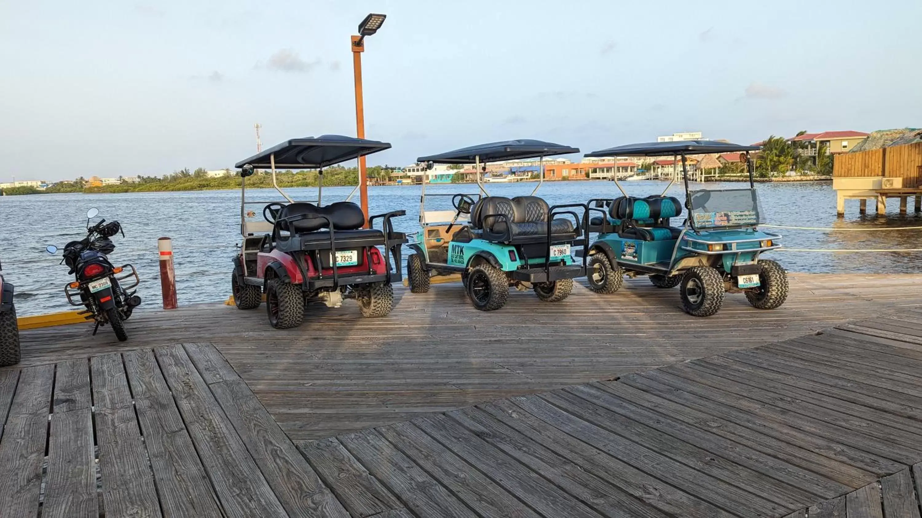 Parking in Lina Point Belize Overwater Resort