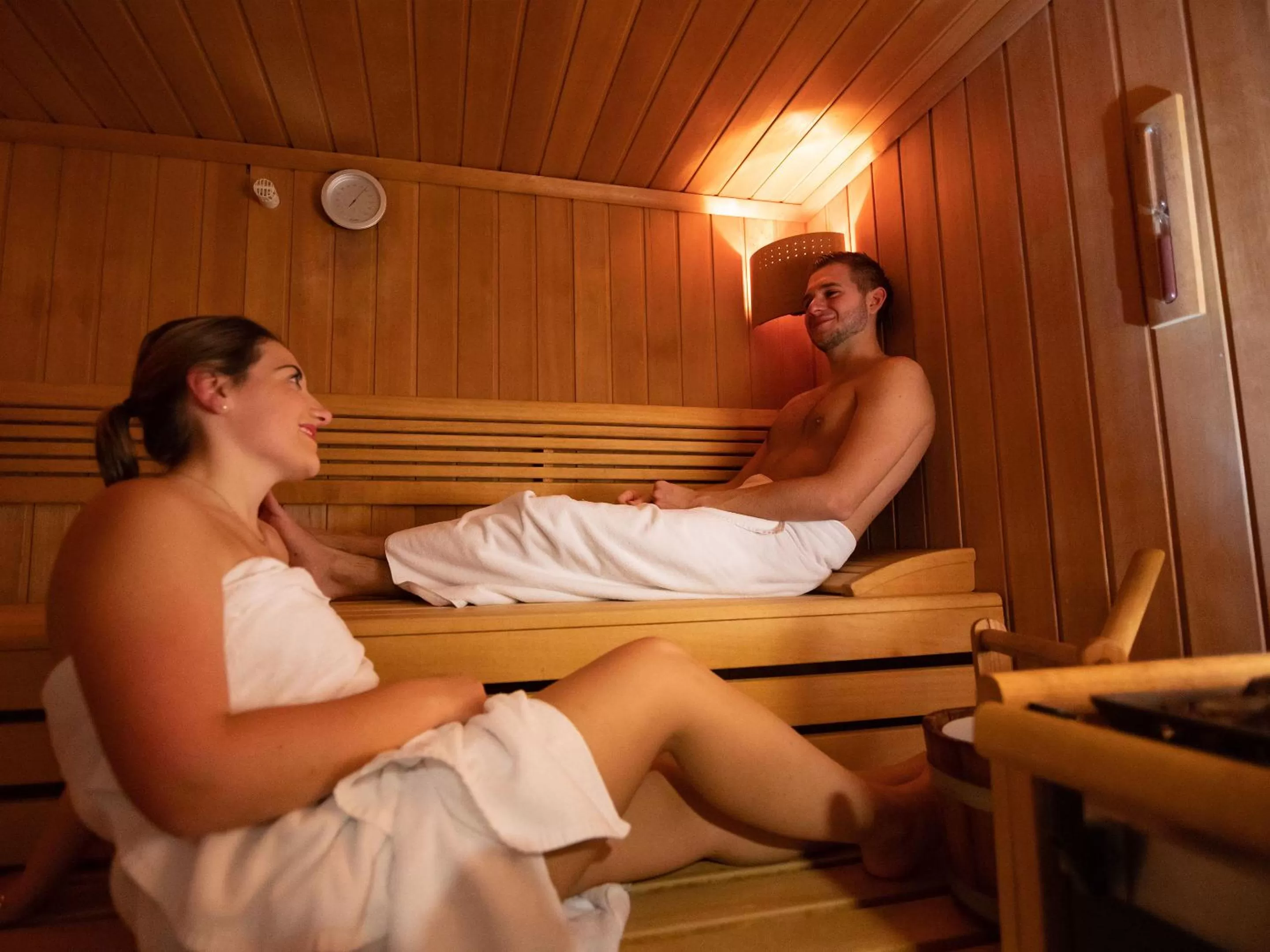 Sauna in Hotel Restaurant & Spa Verte Vallée